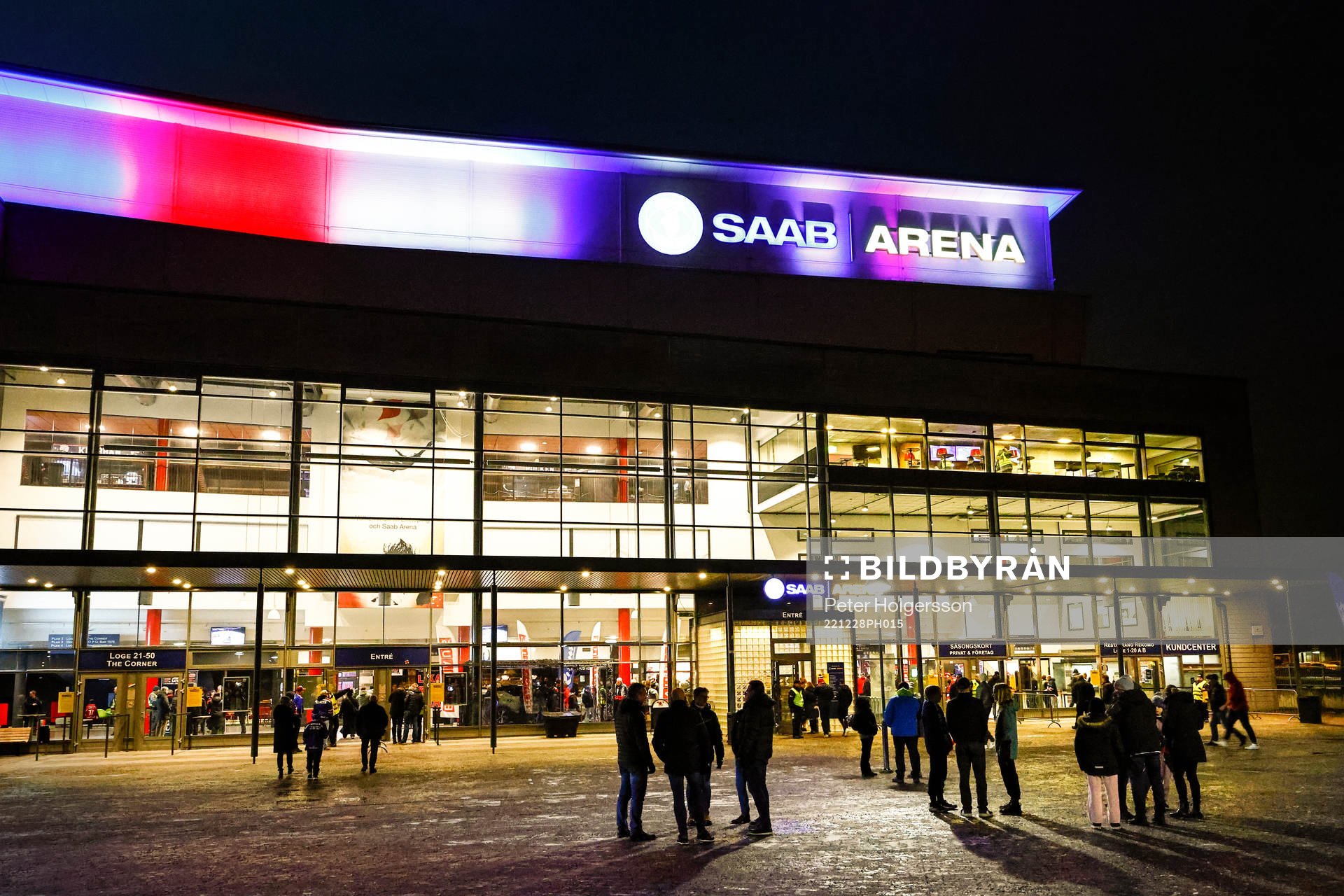 SAAB Arena före ishockeymatchen i SHL mellan Linköping