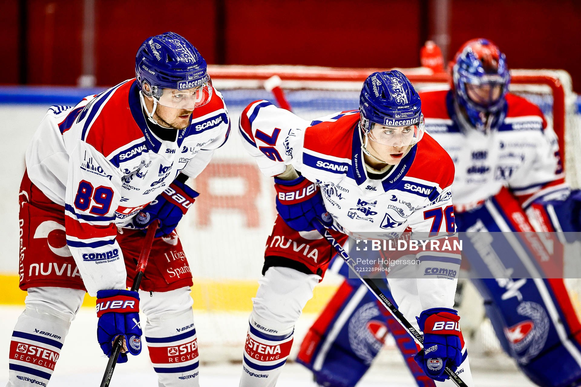 Oskarshamns Patrik Karlkvist och Oskarshamns Emil Lilleberg