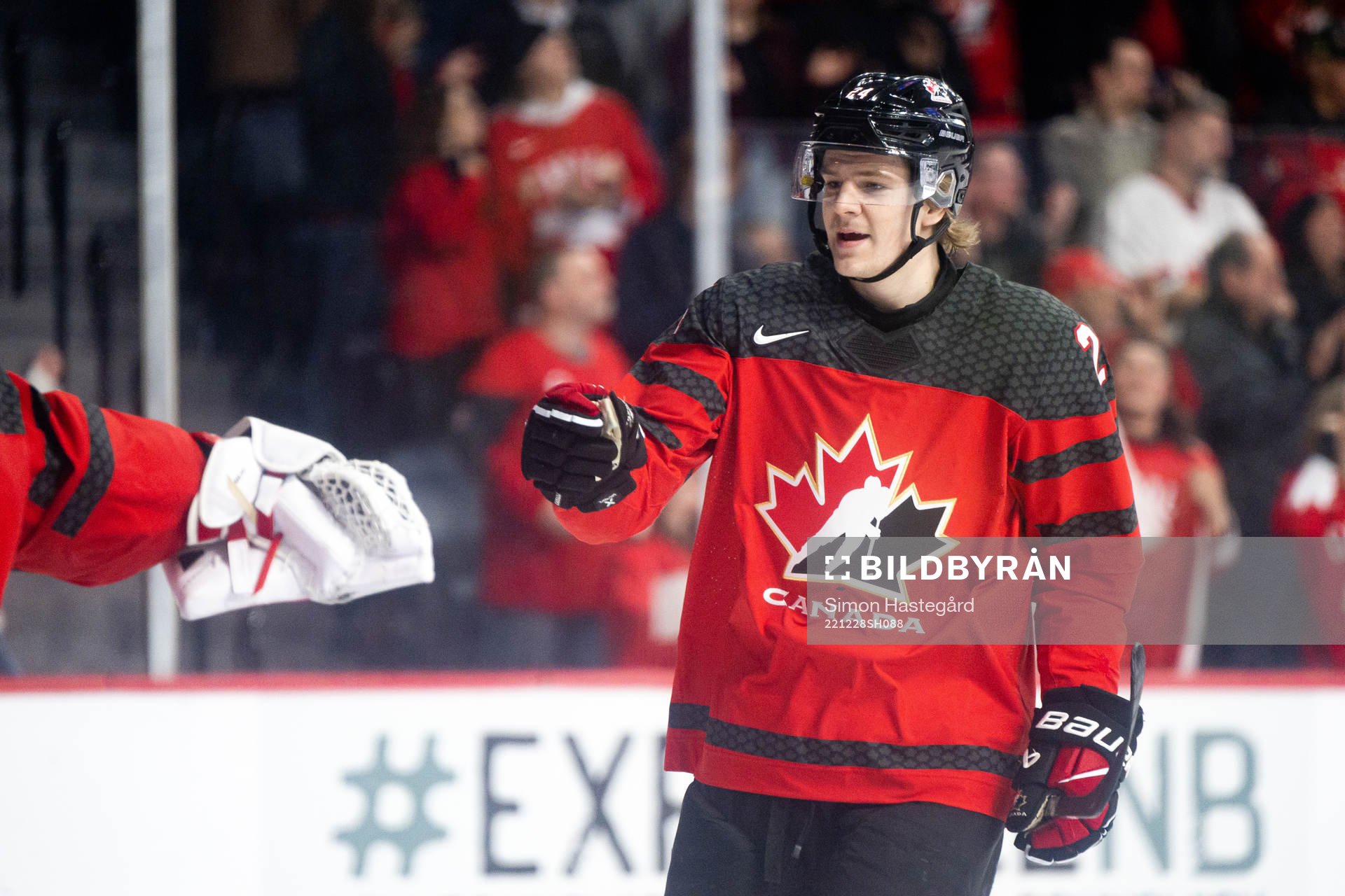 Ethan Del Mastro of Canada celebrates