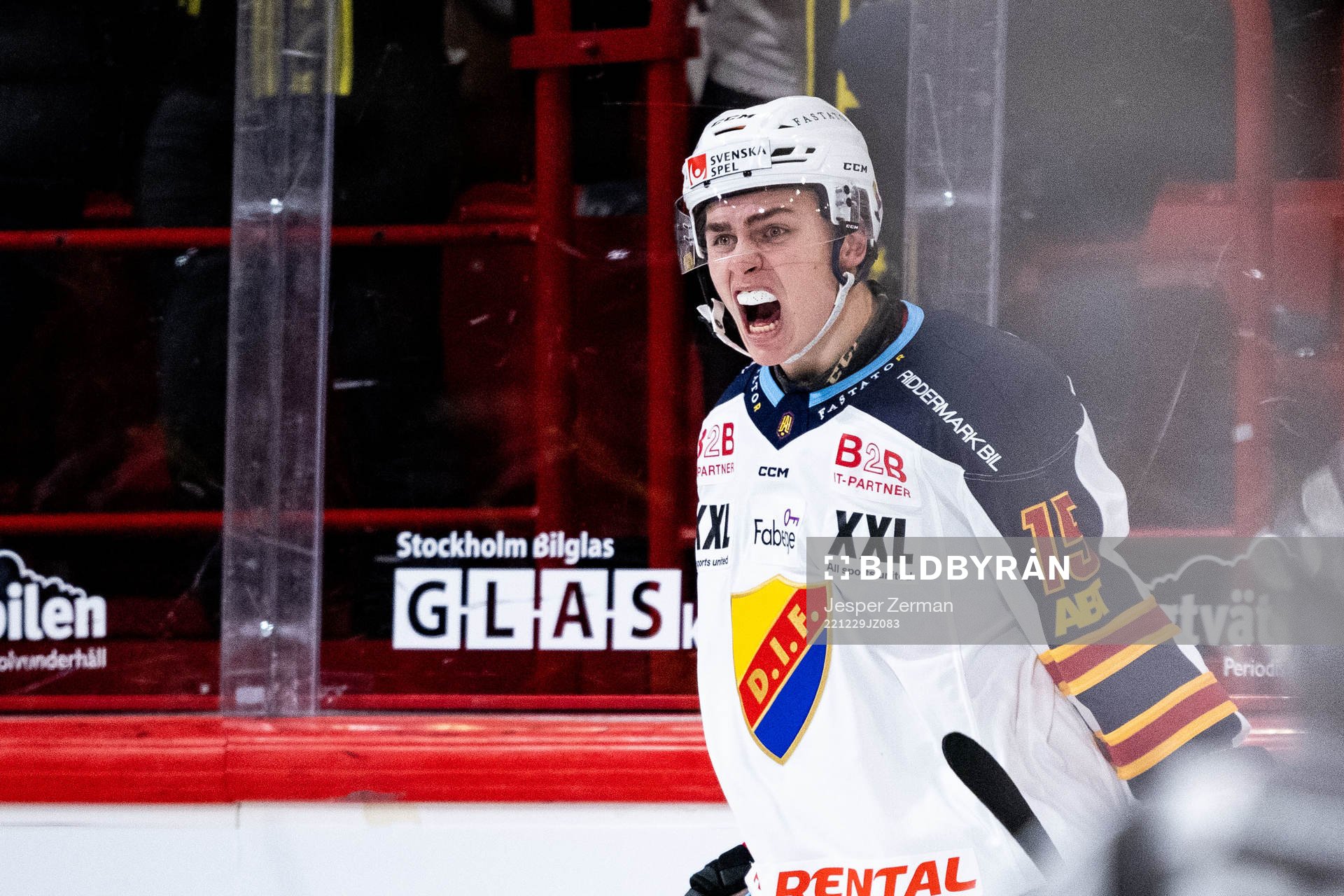 Djurgårdens Frederik Schlyter jublar