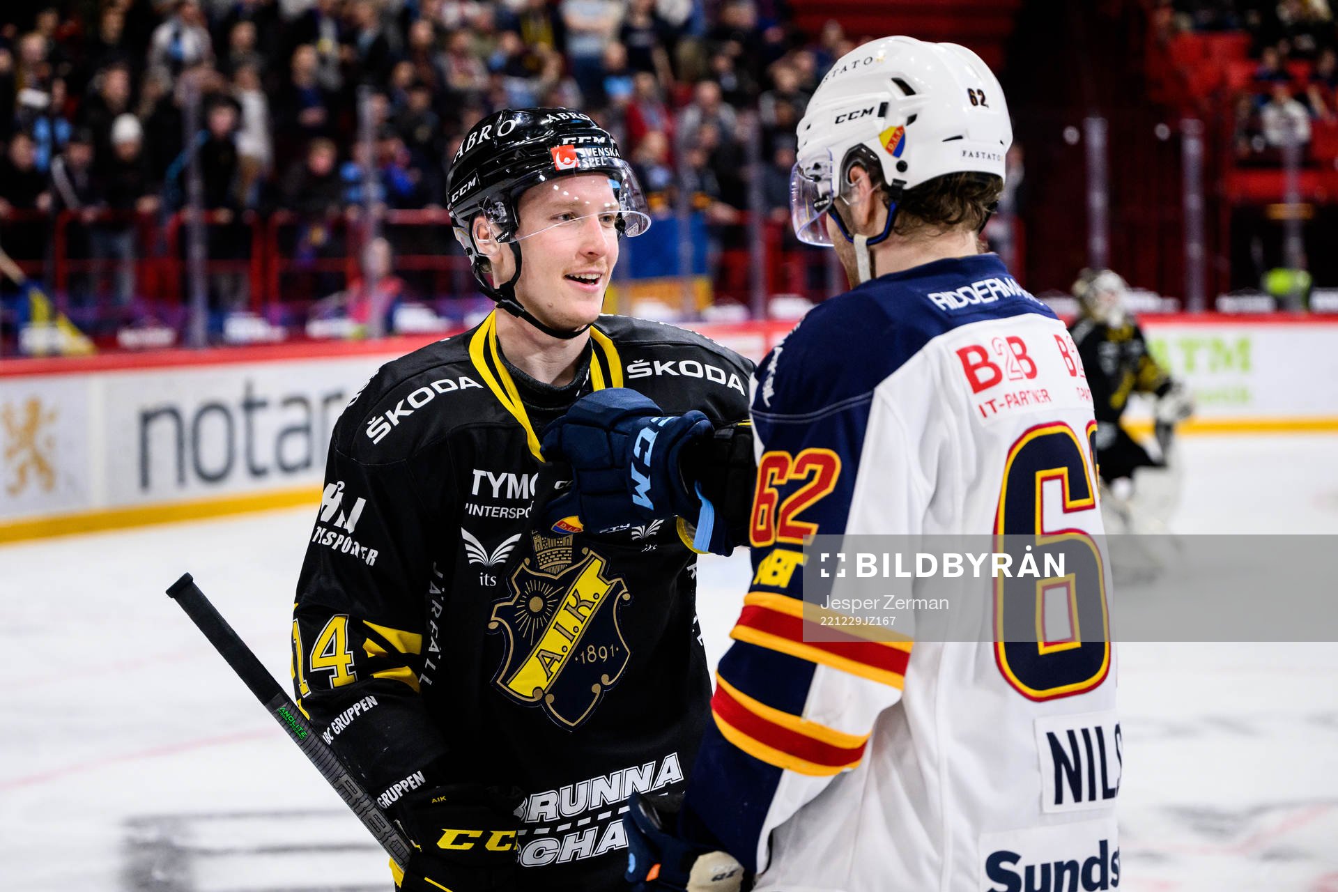AIKs Oscar Öhman och Djurgårdens Wiktor Nilsson