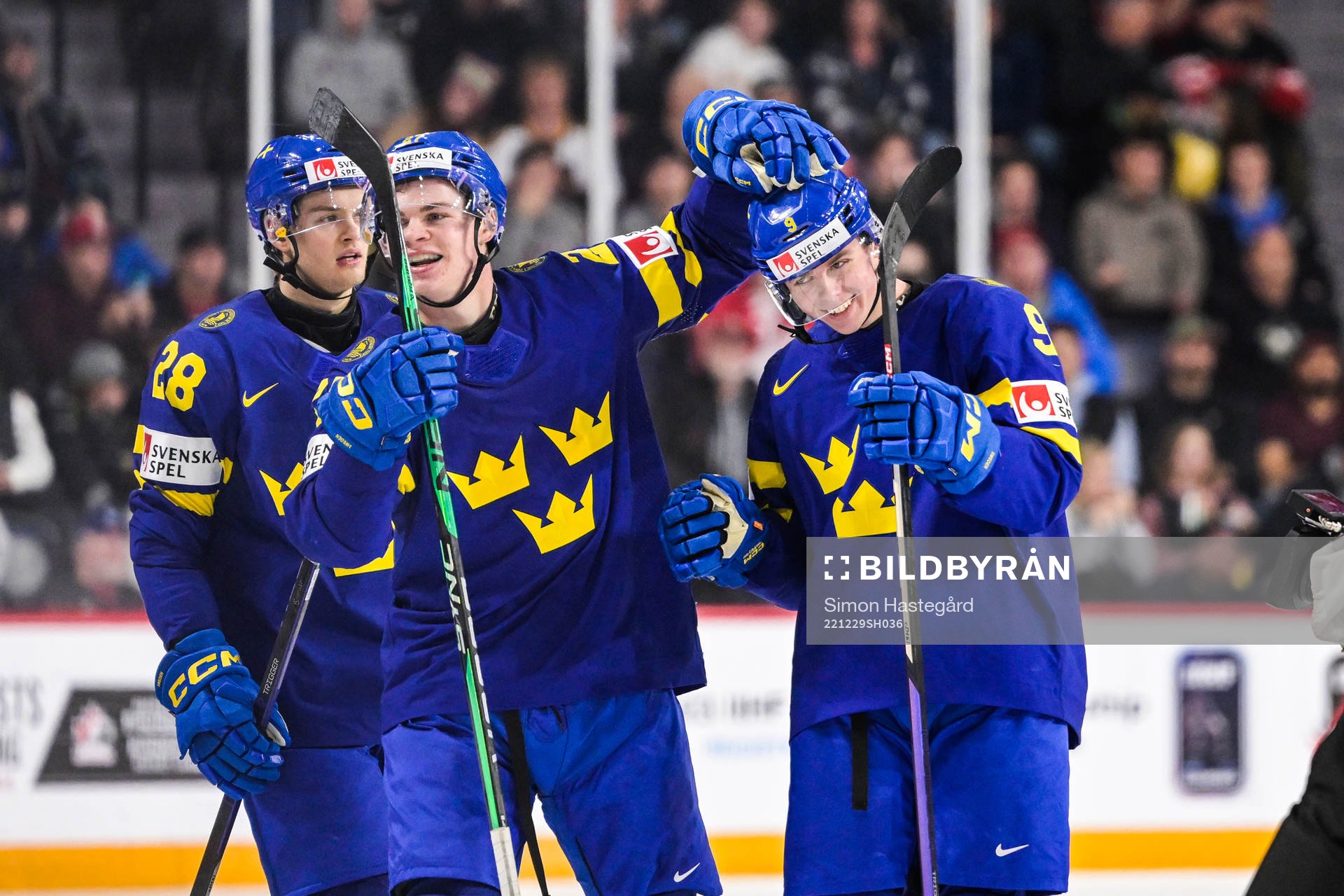 Simon Robertsson, Oskar Pettersson  and Ludvig Jansson of