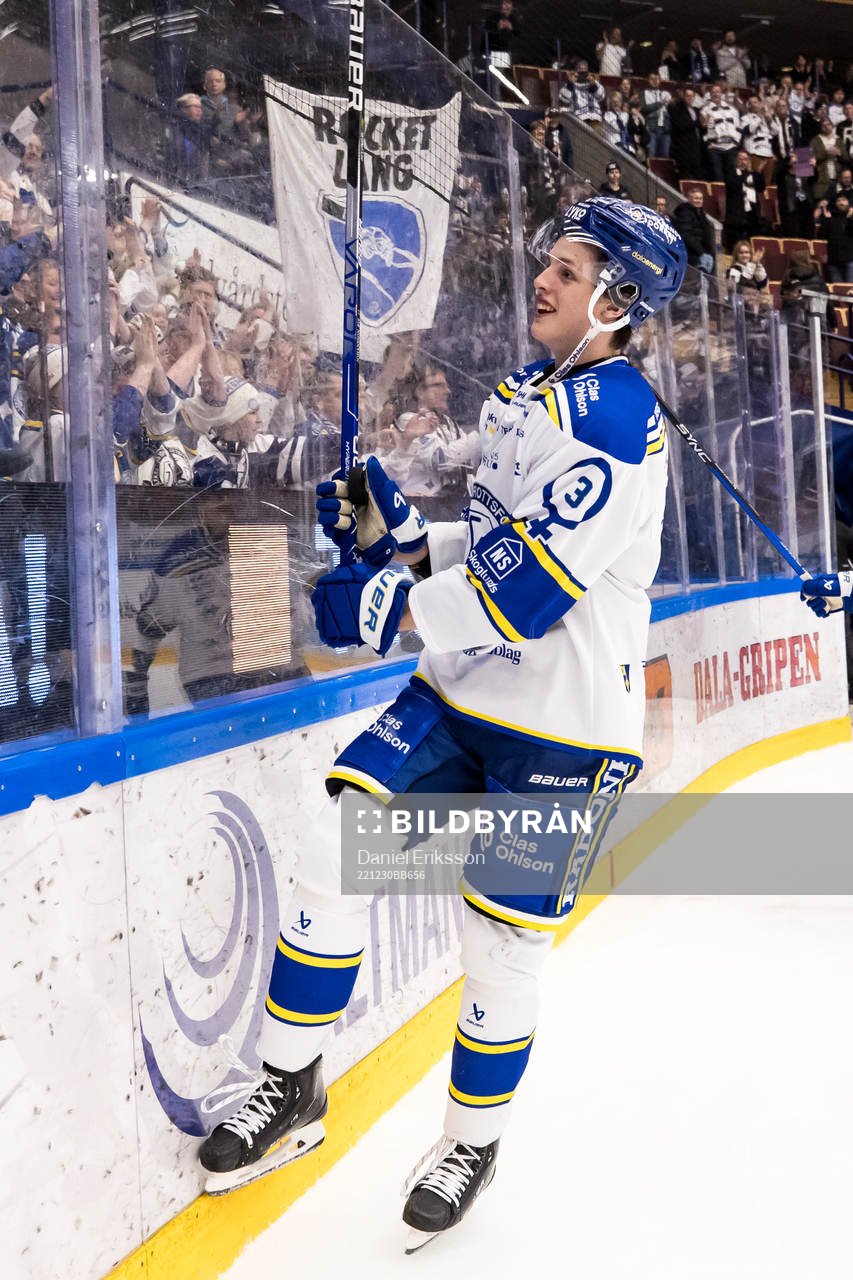 Leksands Anton Johansson jublar