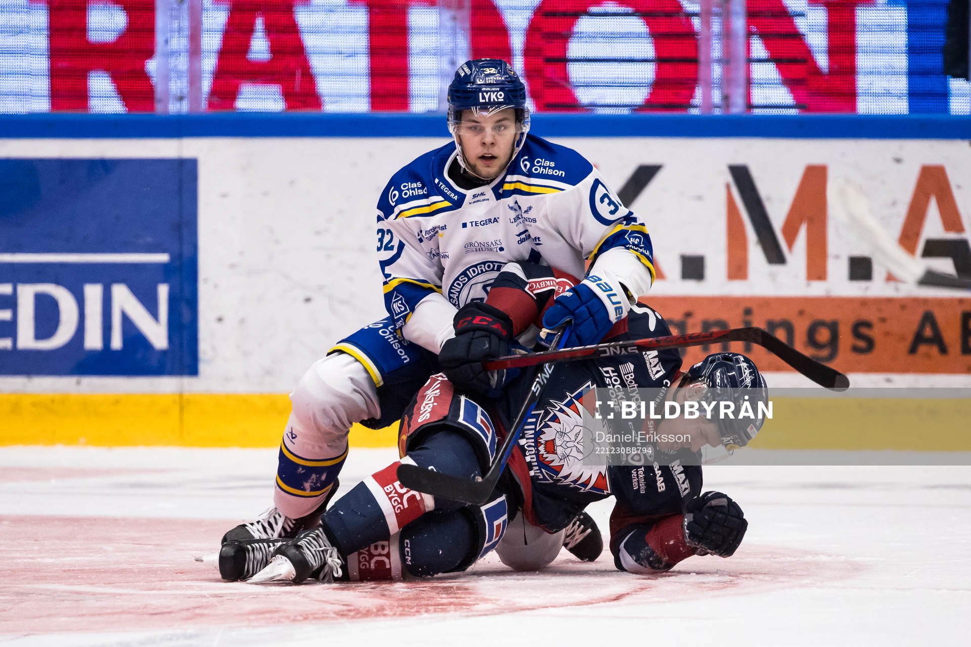Leksands Jesper Kandergård och Linköpings Petrus Palmu