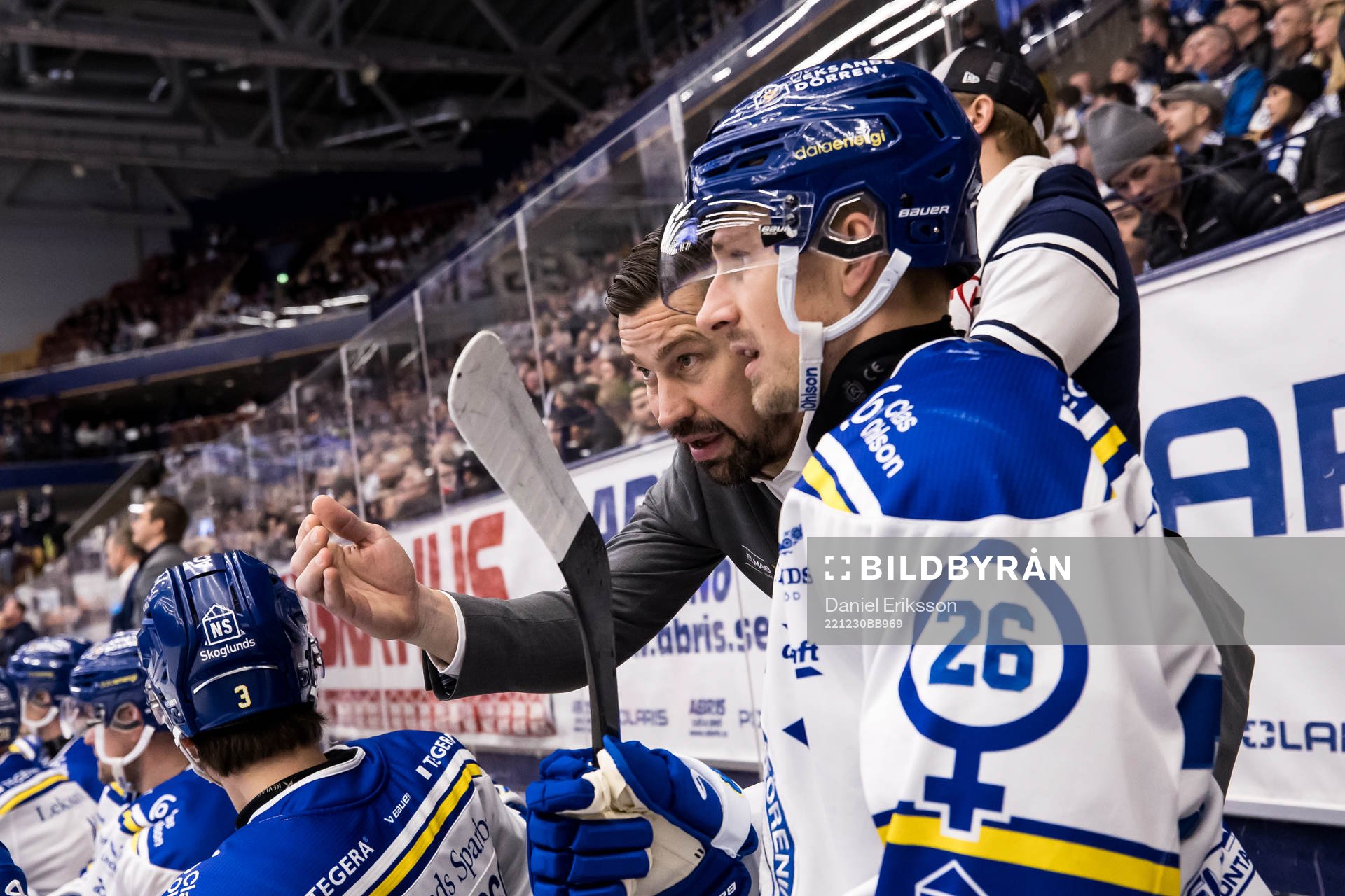 Leksands assisterande tränare Pär Styf och Leksands
