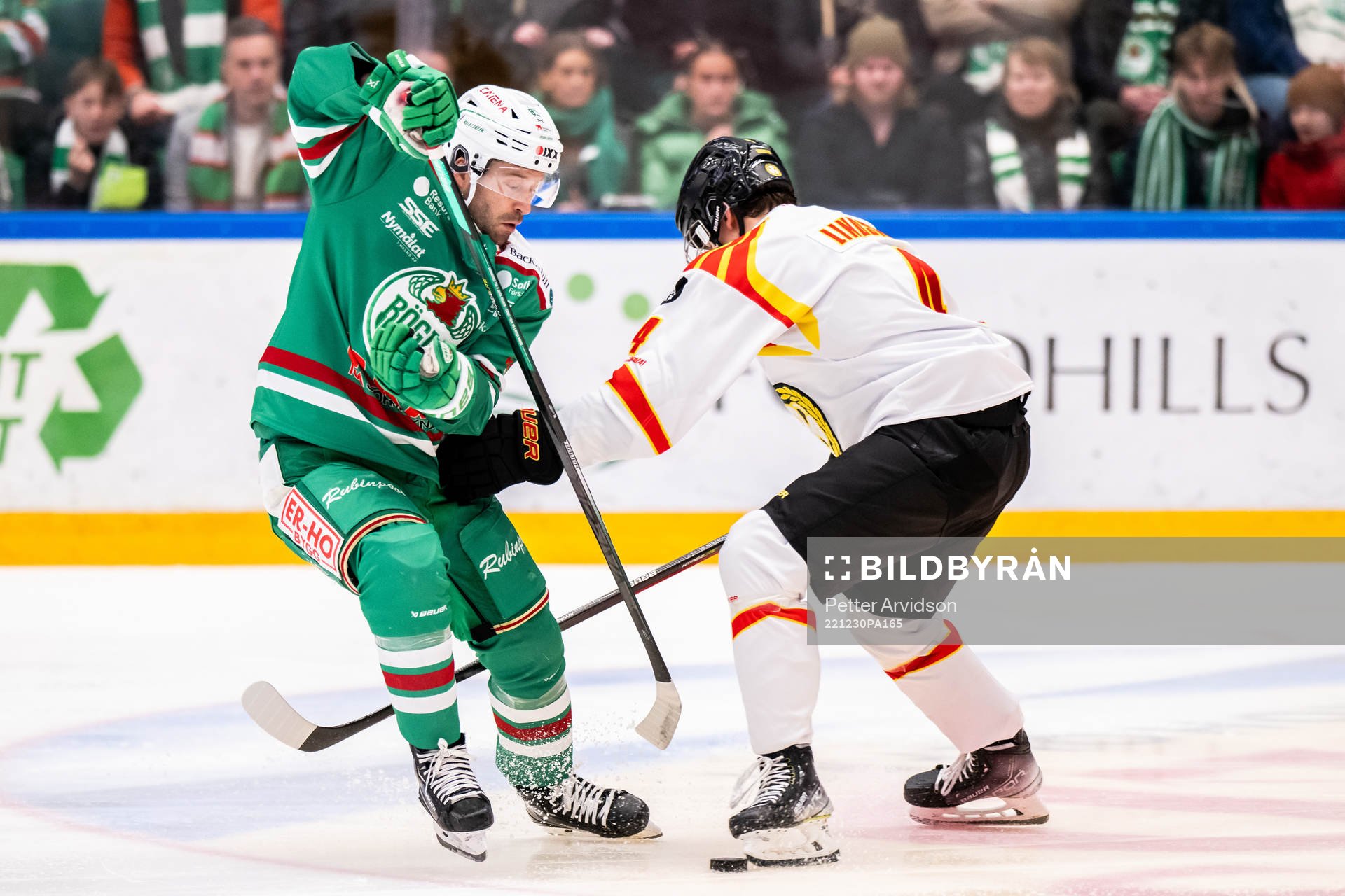 Rögles Riley Sheen och Brynäs Theo Lindstein