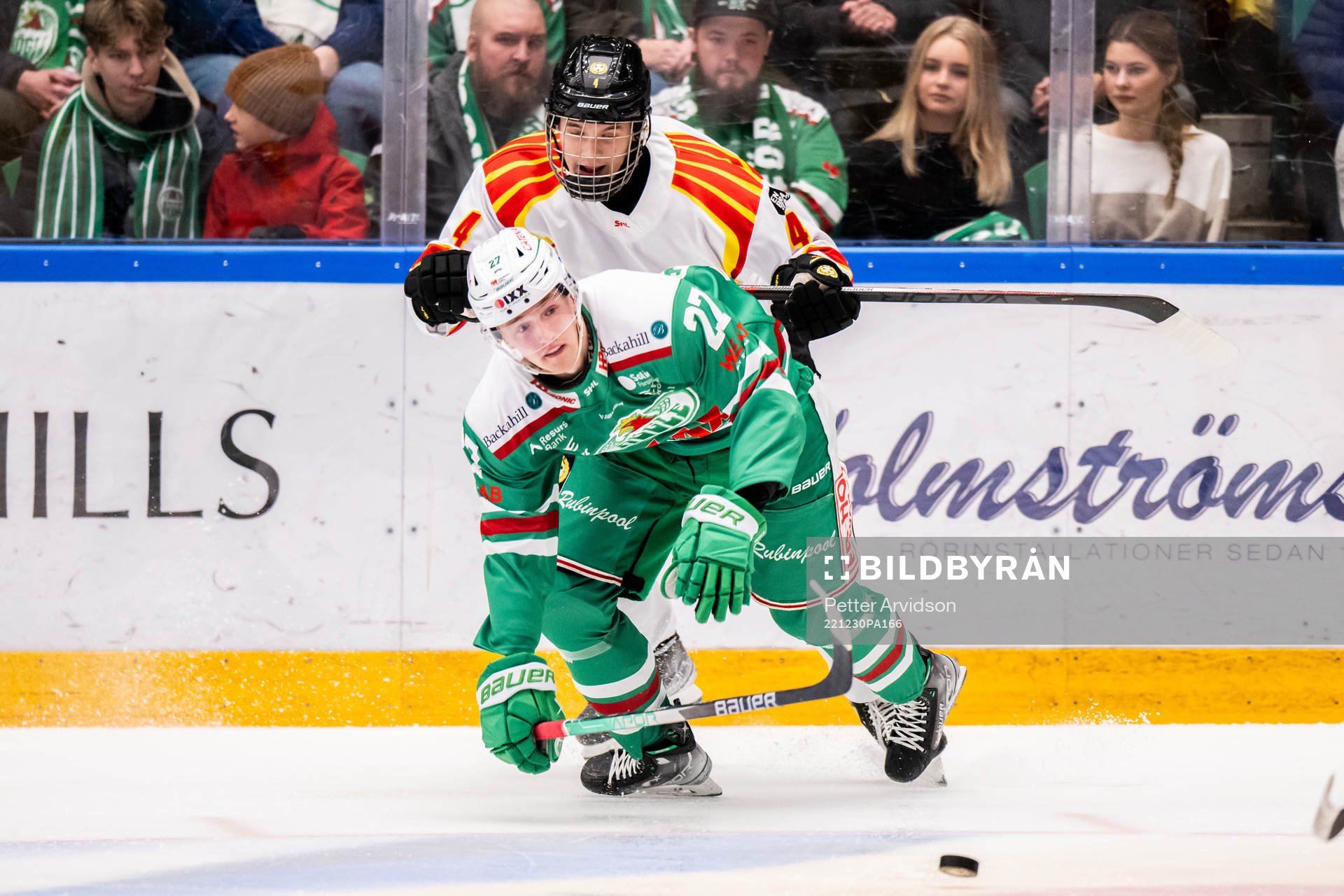 Brynäs Theo Lindstein och Rögles Linus Sjödin