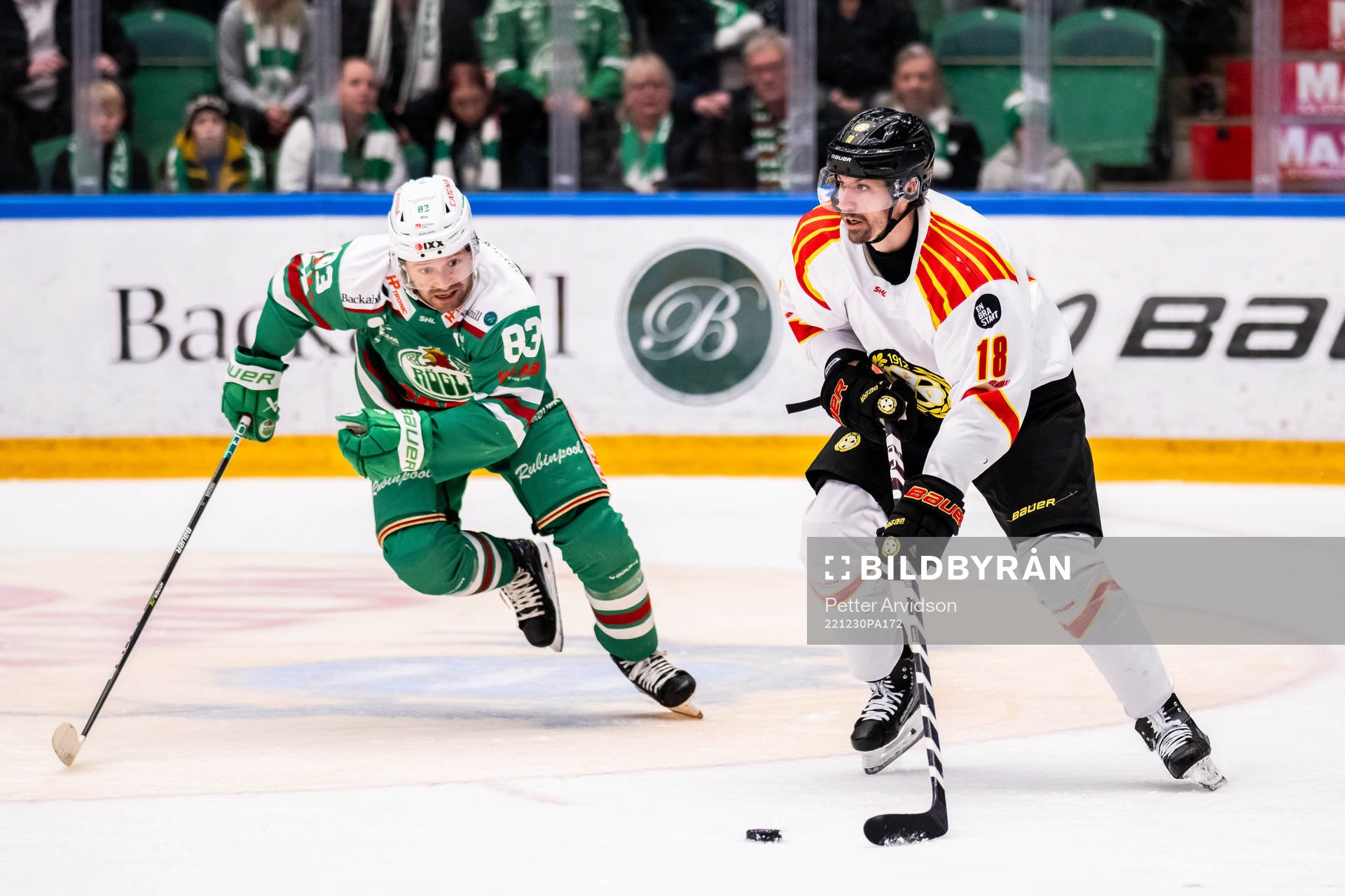 Rögles Riley Sheen och Brynäs Anton Rödin