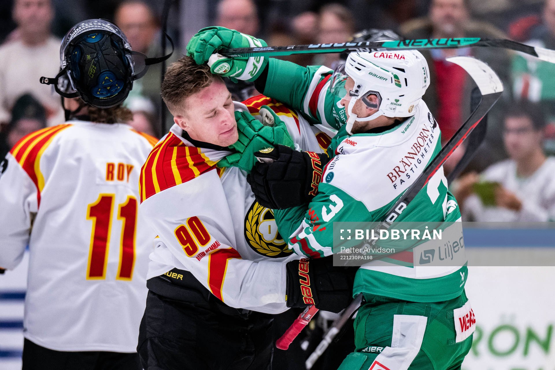 Brynäs David Sklenicka och Rögles Michael Kapla