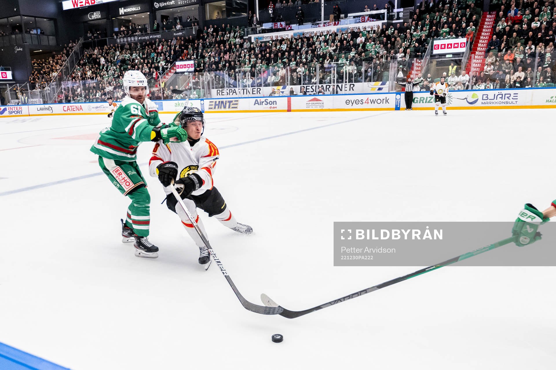 Rögles Ludvig Larsson och Brynäs Dmytro Timashov