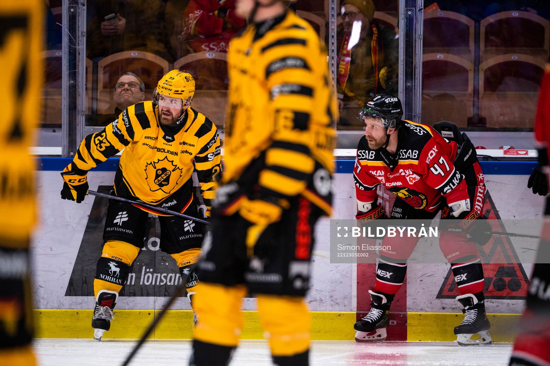 Skellefteås Adam Mascherin och Luleås Leo Komarov