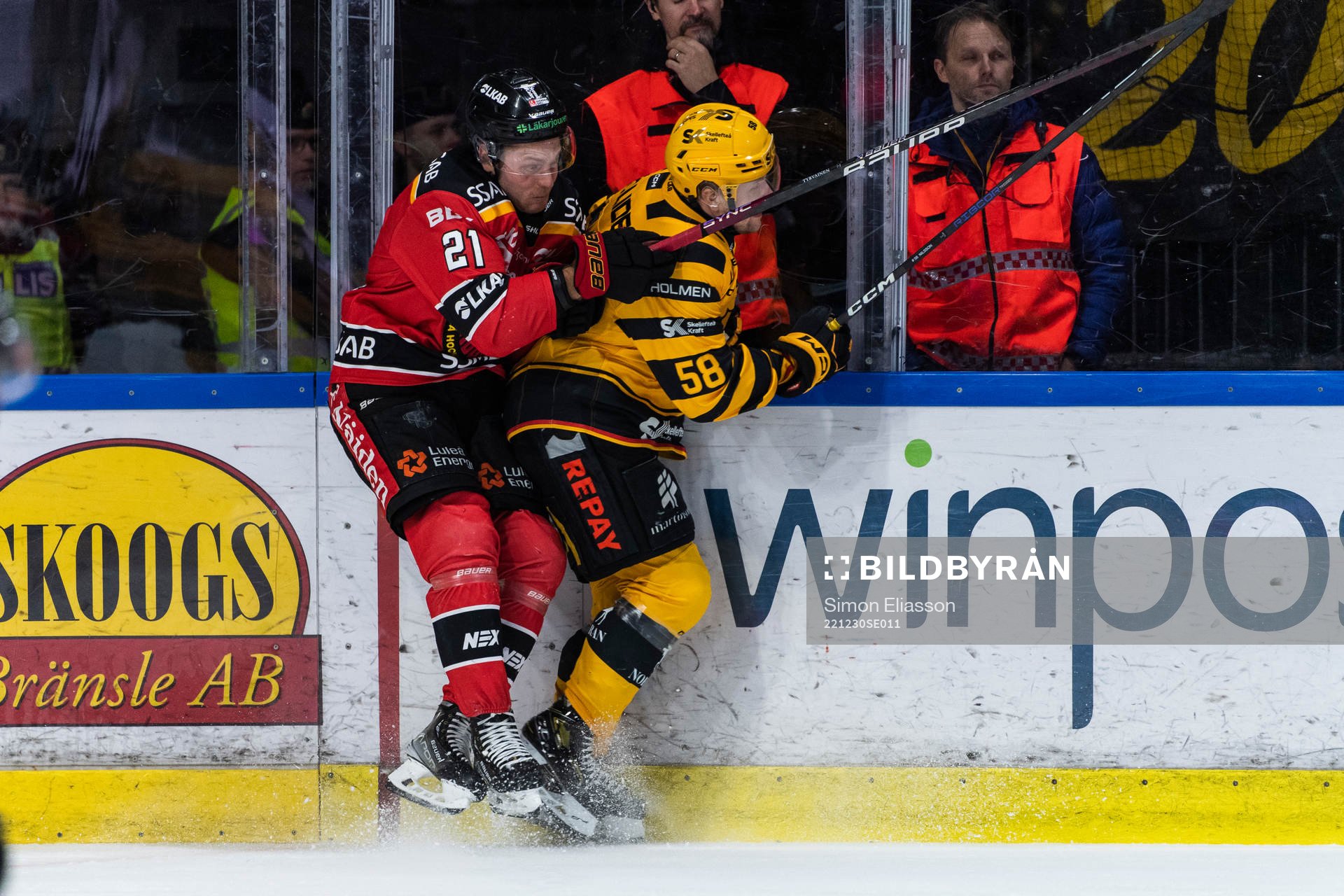 Luleås Juhani Tyrväinen och Skellefteås Oskar Nilsson
