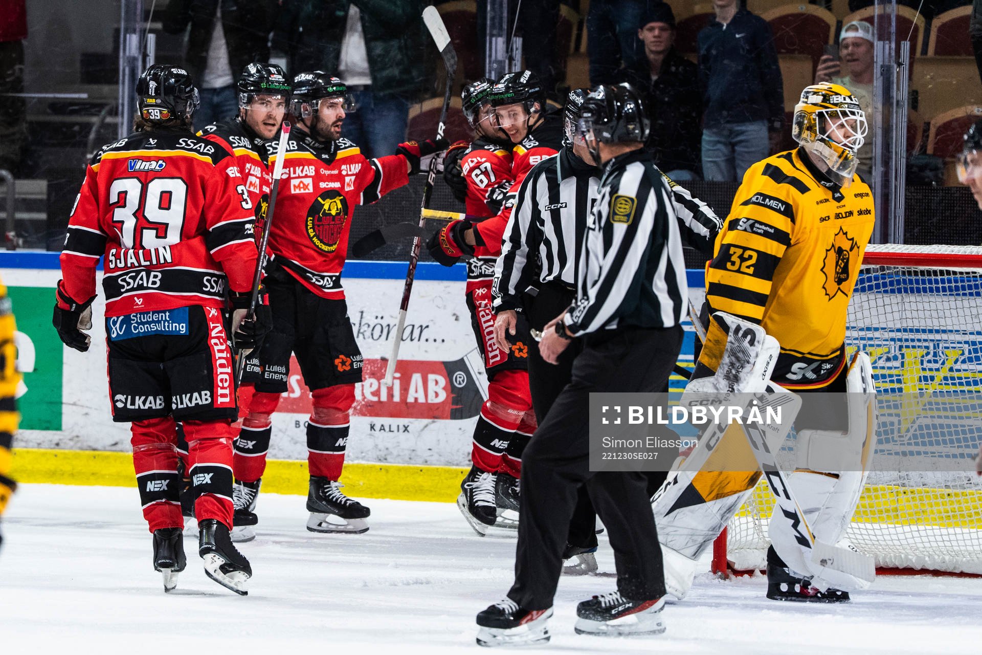 Luleås Oscar Engsund, Linus Fröberg och Konstantin