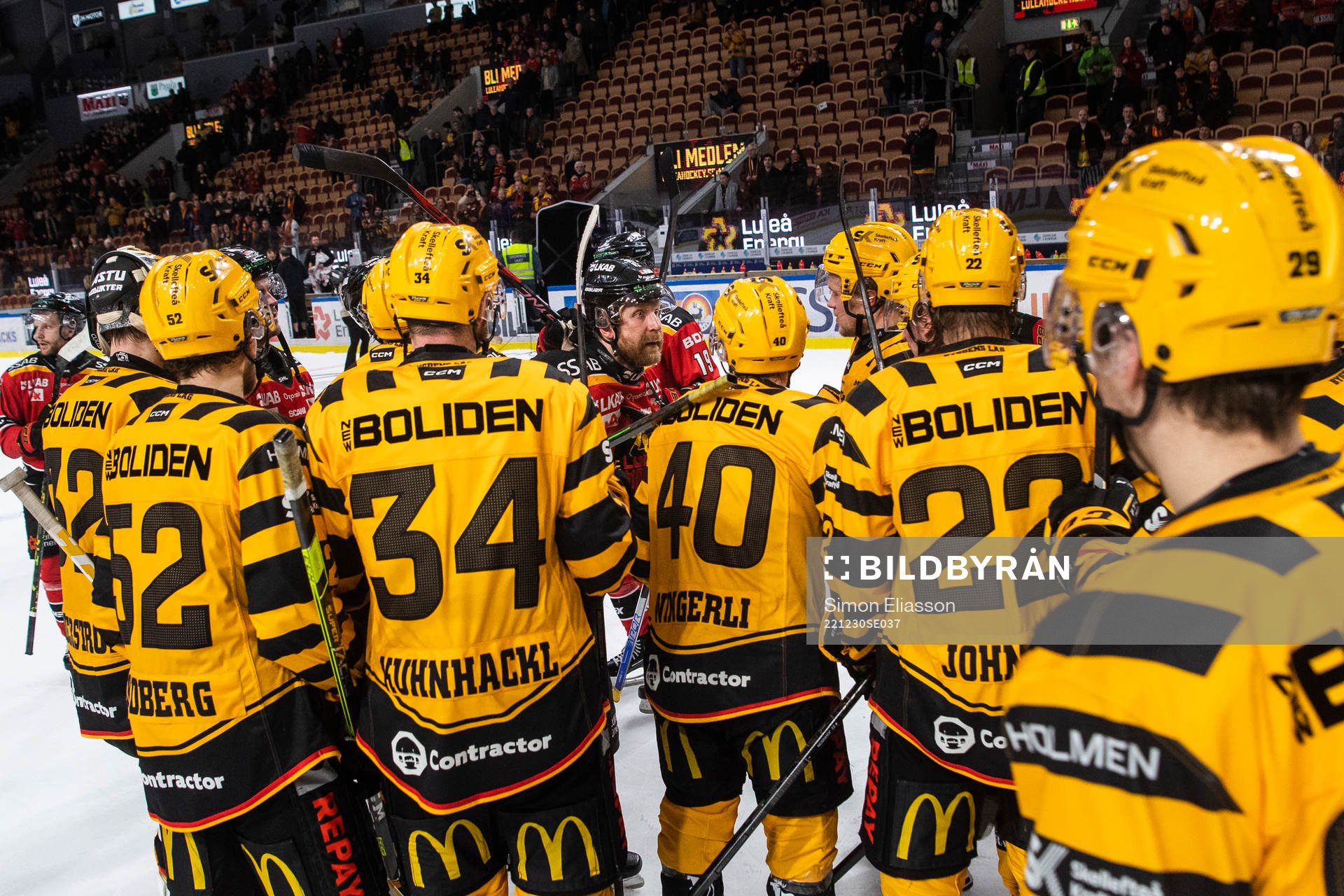 under ishockeymatchen i SHL mellan Luleå och Skellefteå