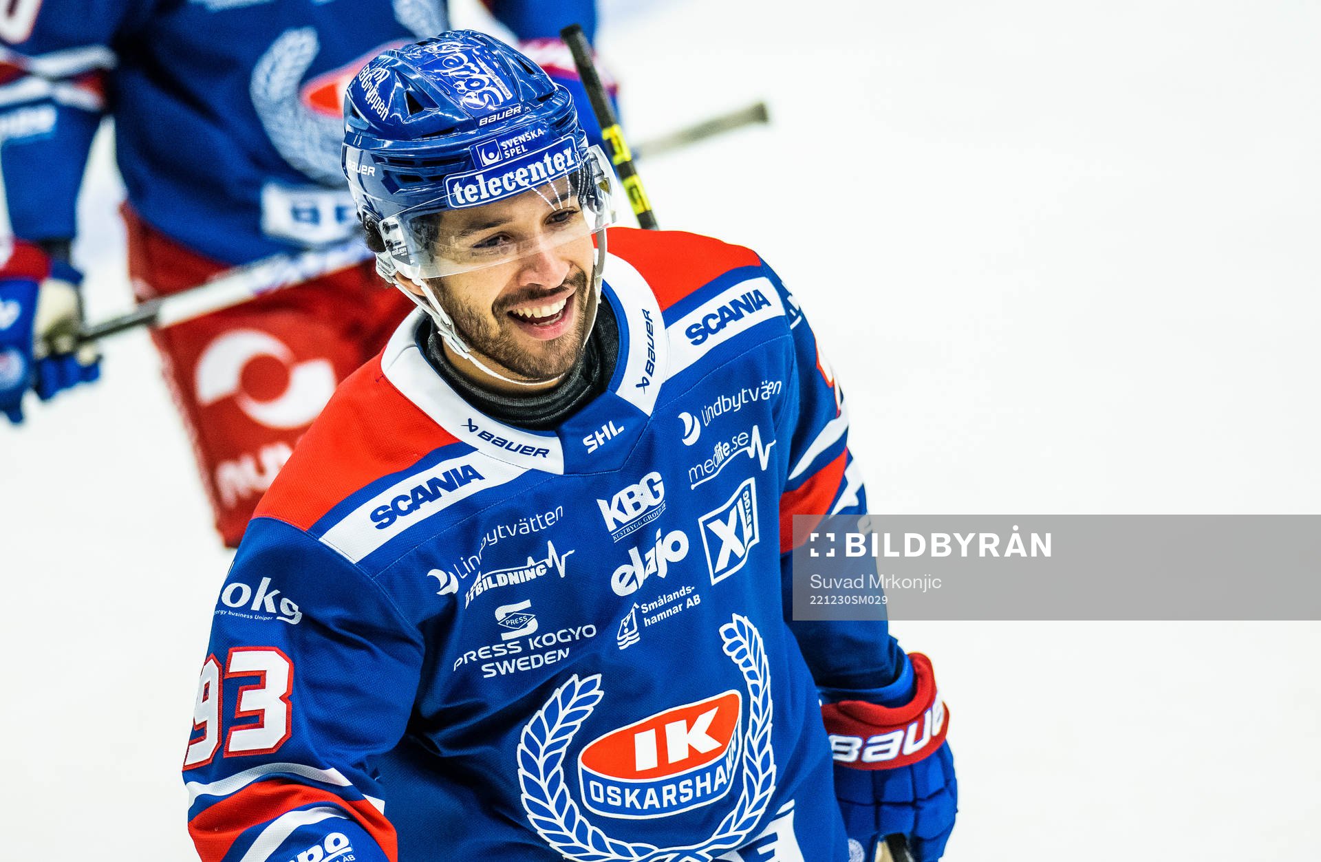 Oskarshamns Cameron Brace jublar