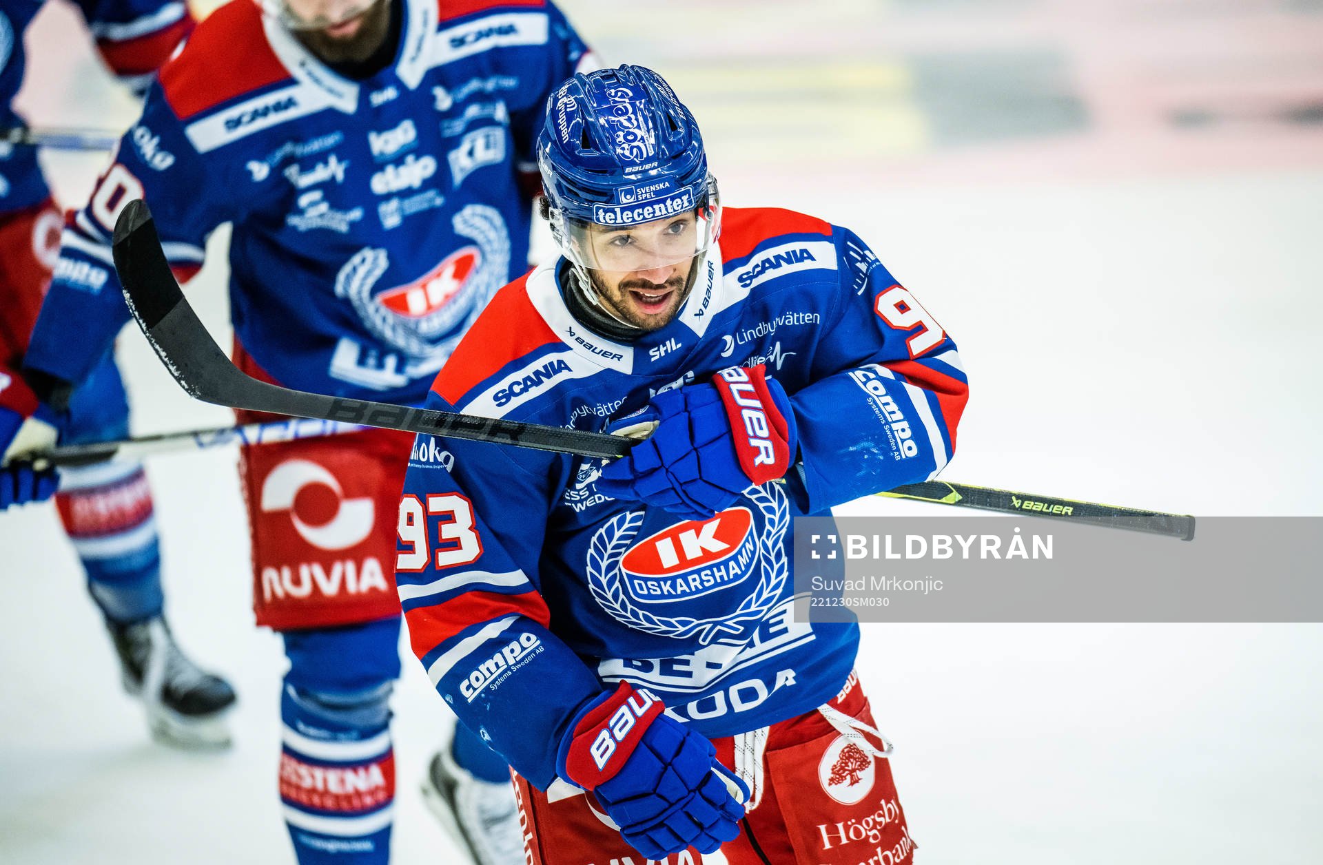 Oskarshamns Cameron Brace jublar
