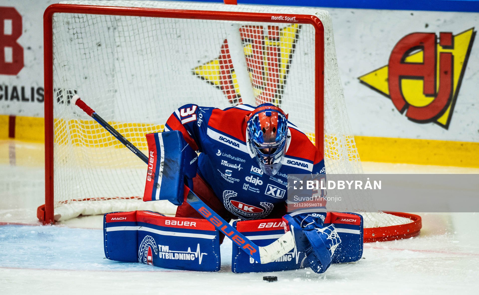 Oskarshamns målvakt Tim Juel