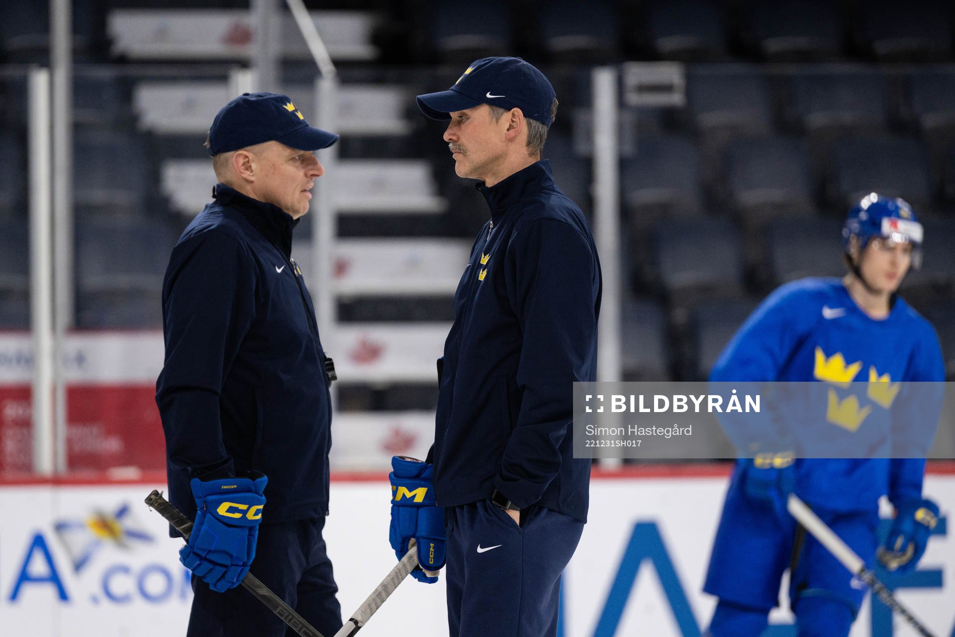 Magnus Hävelid, head coach and Mikael Gerdén, goalie