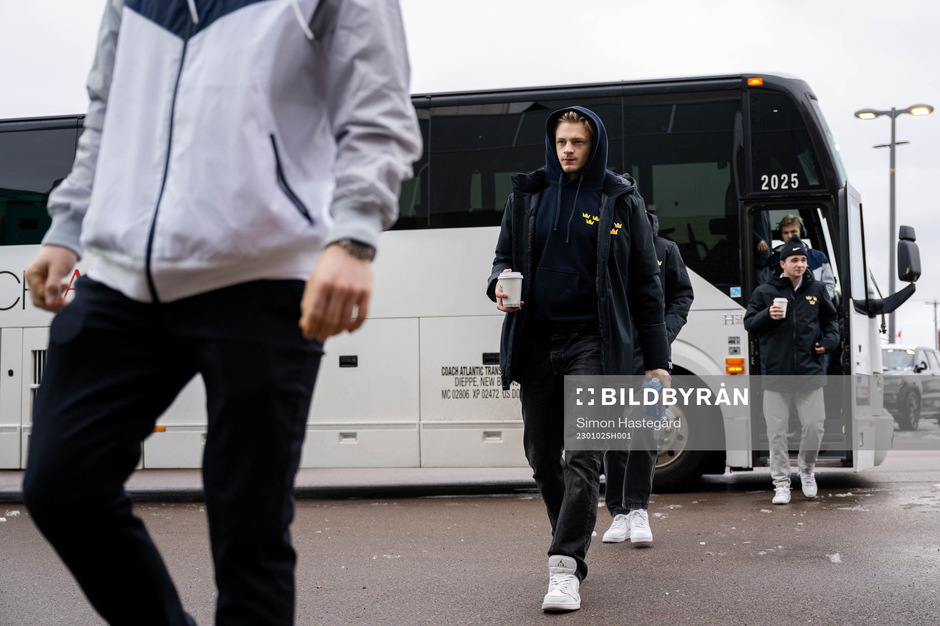 Goaltender Carl Lindbom of Sweden