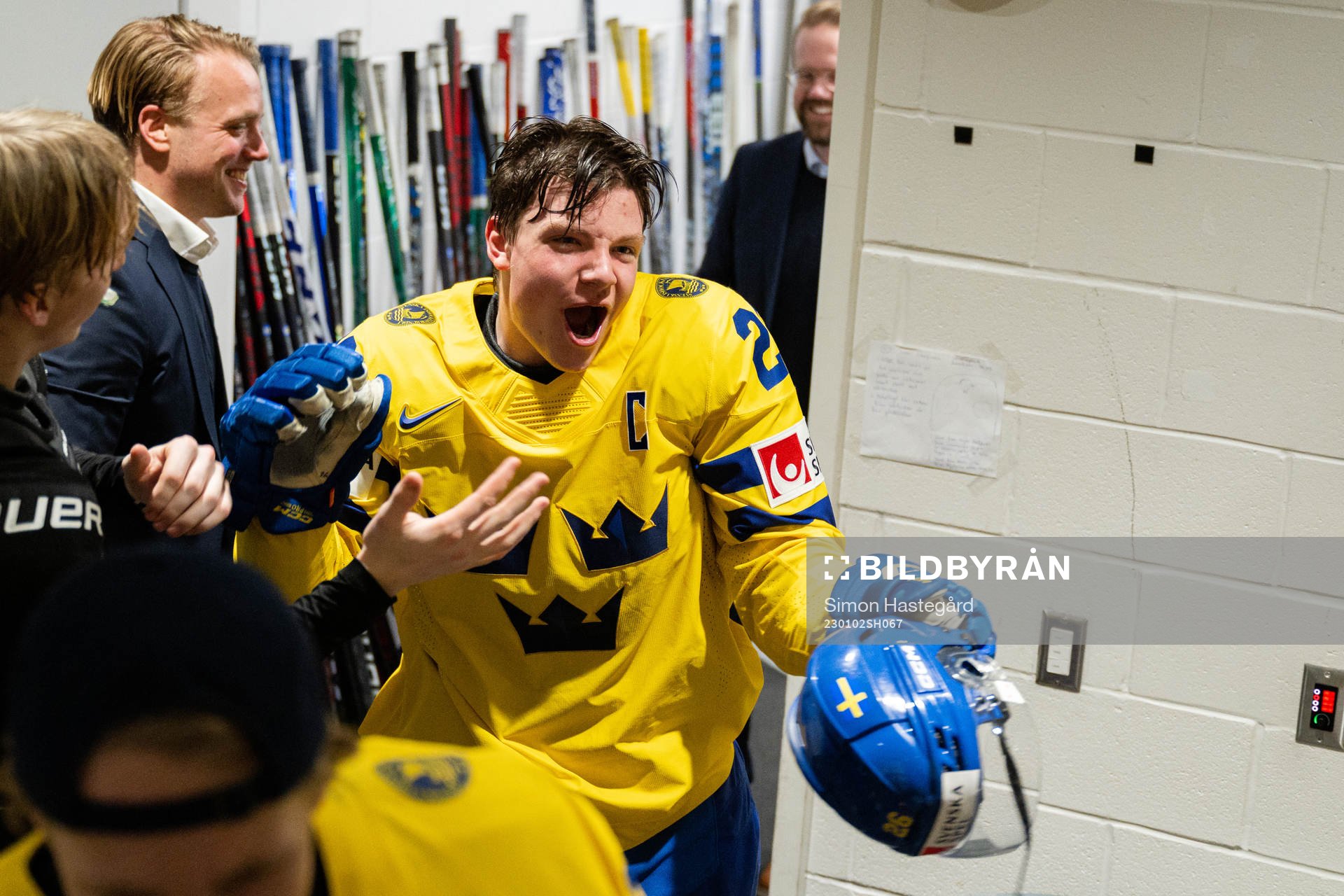 Victor Stjernborg of Sweden celebrates