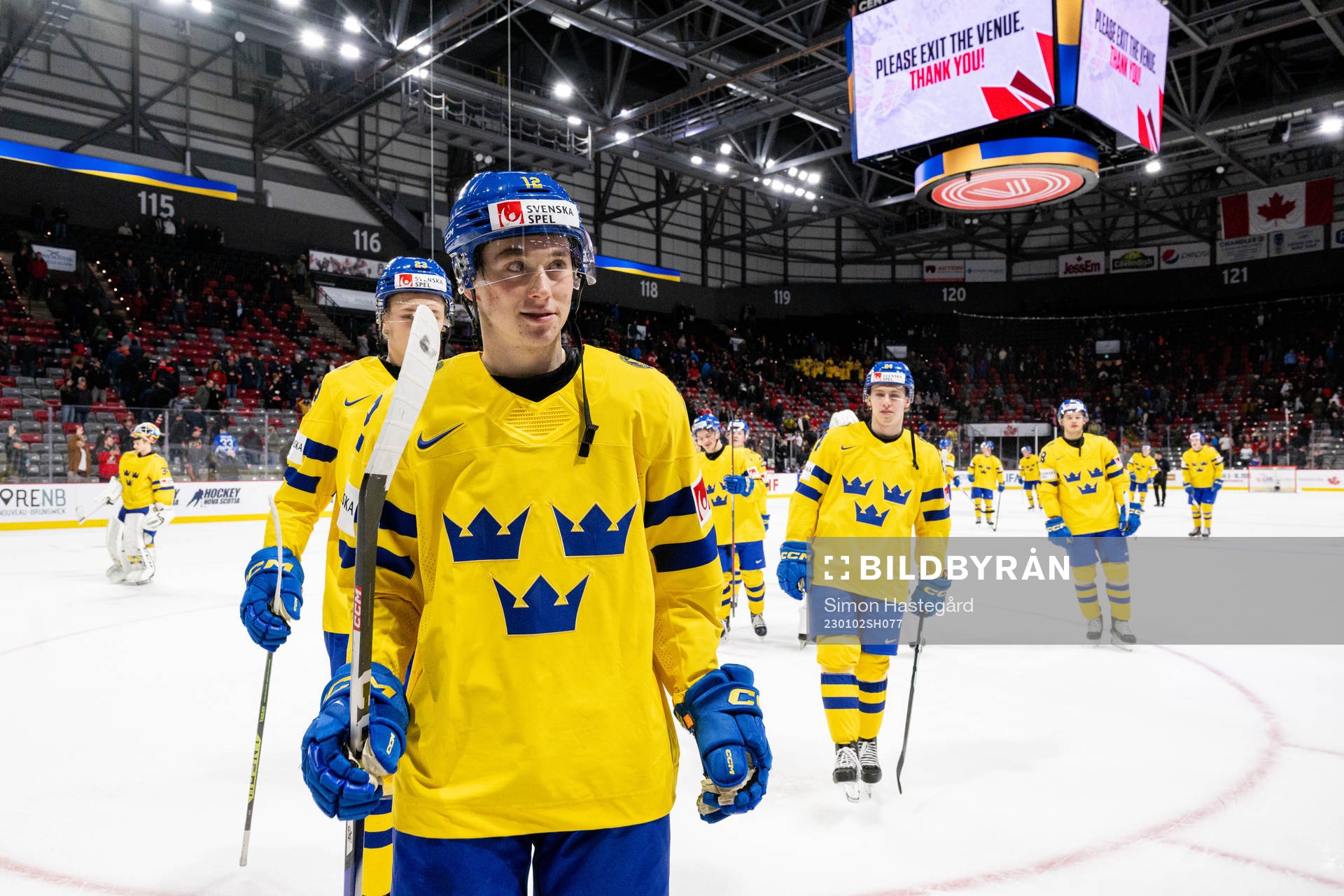 Noah Östlund  of Sweden celebrates