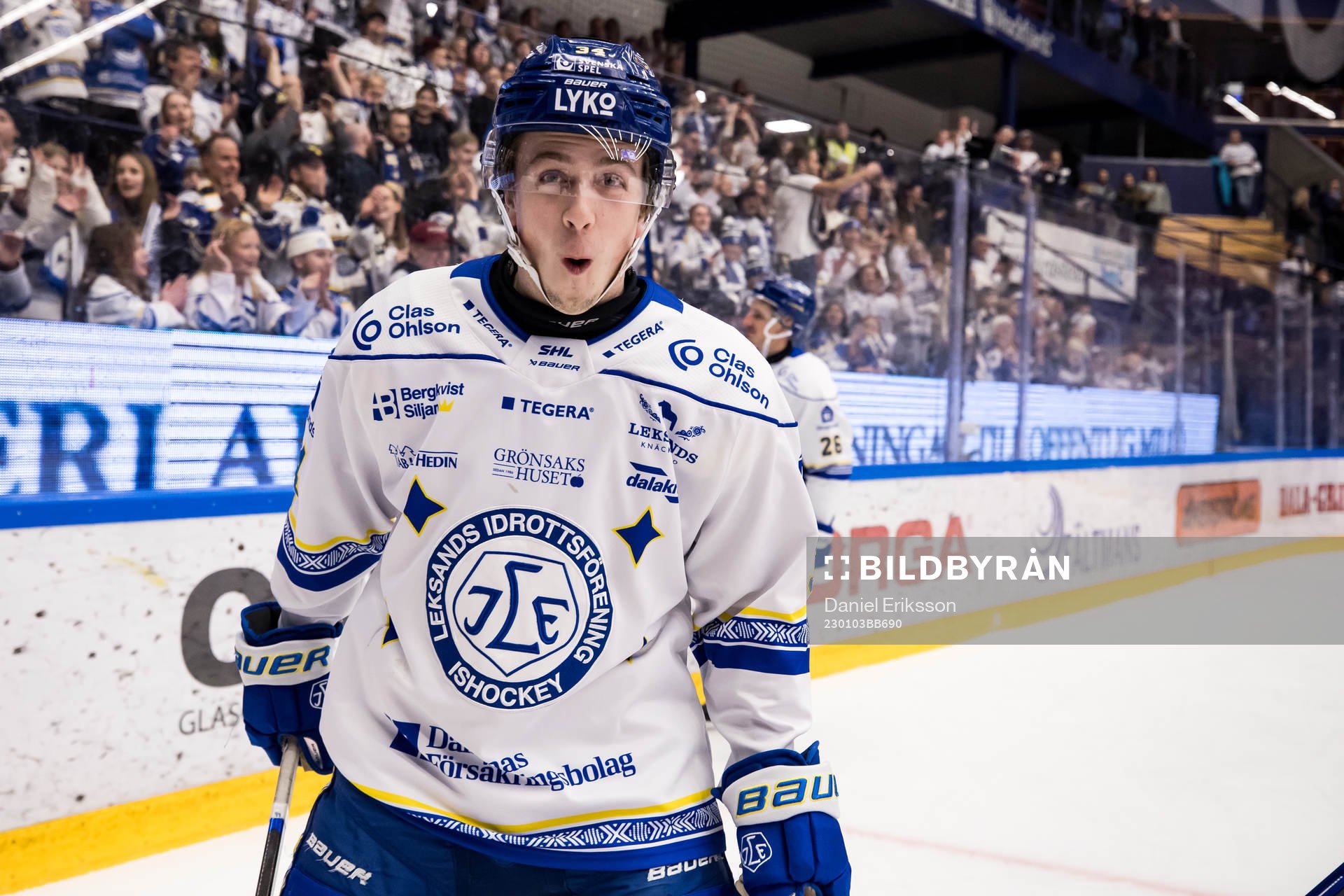 Leksands Arvid Eljas jublar