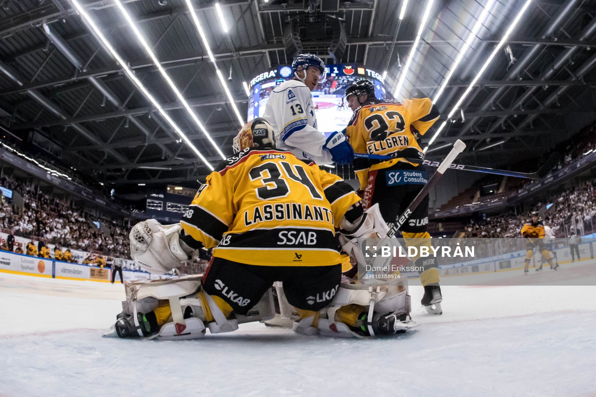 Luleås Tomi Sallinen och Leksands Jon Knuts och Luleås