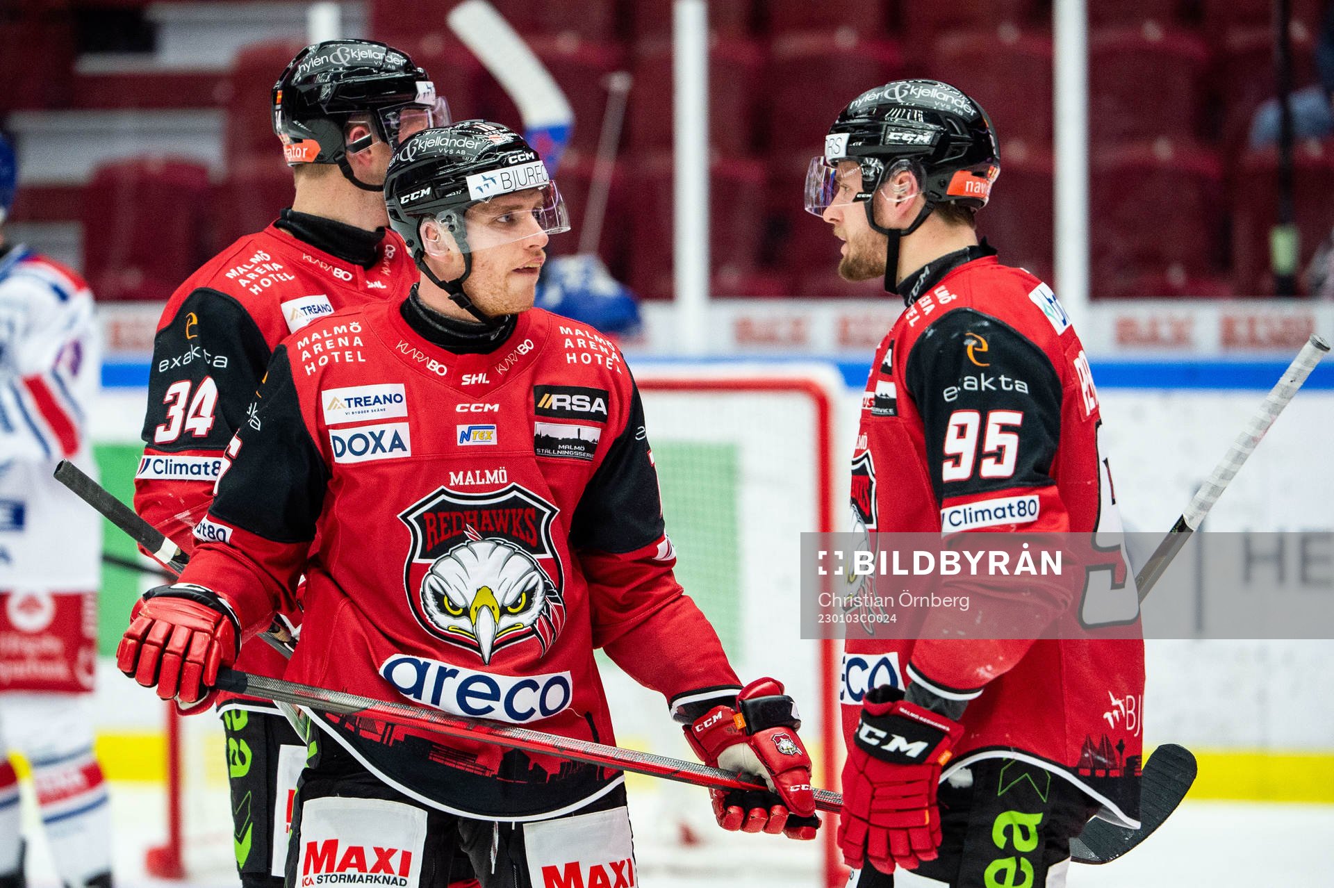 Malmö Redhawks Matias Lassen och Carl Persson