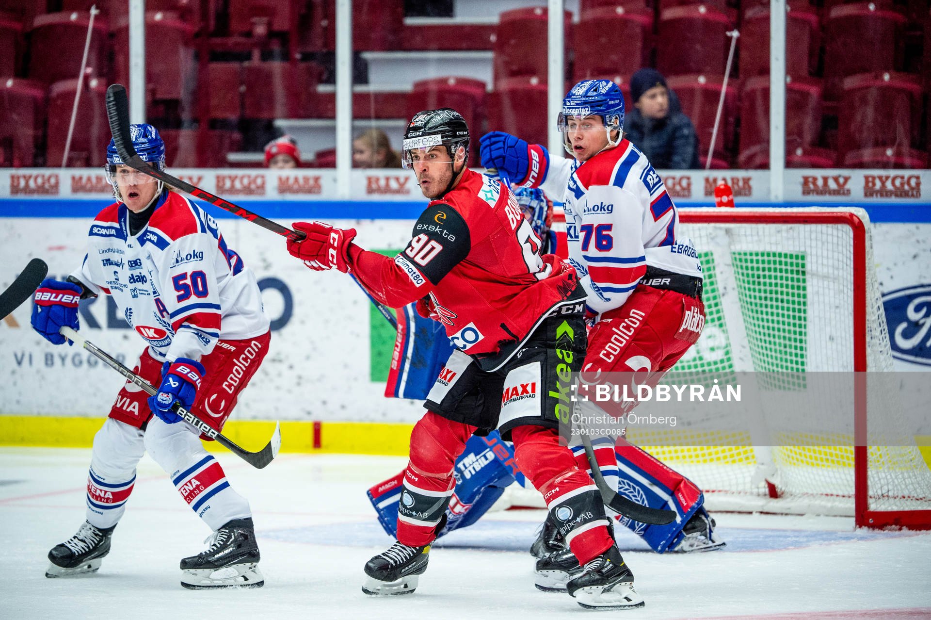 Malmö Redhawks Lance Bouma mot Oskarshamns Juuso Riikola