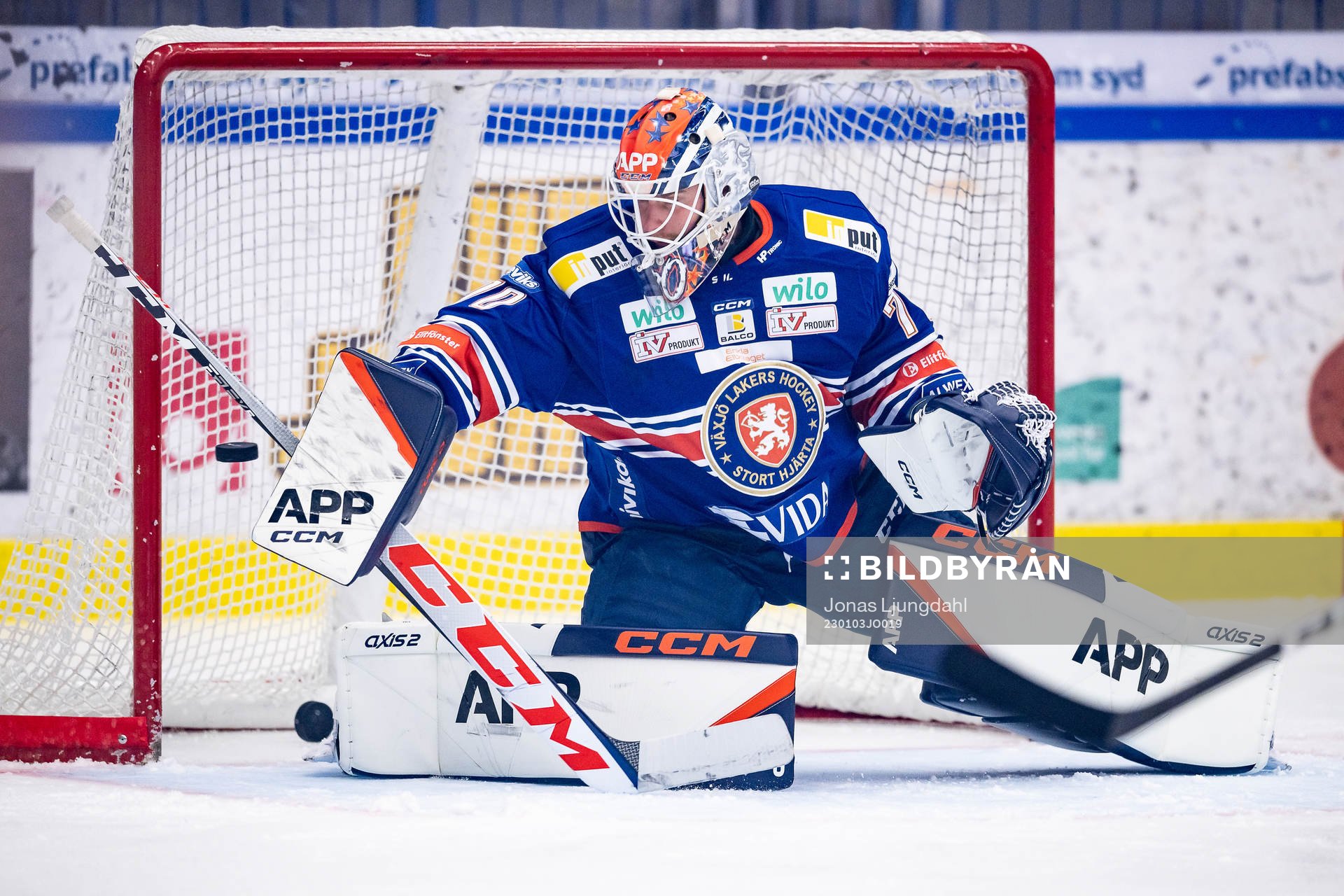 Växjös målvakt Adam Åhman