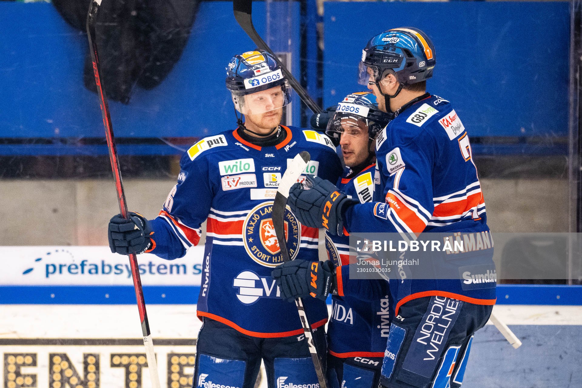 Växjös Joachim Blichfeld jublar
