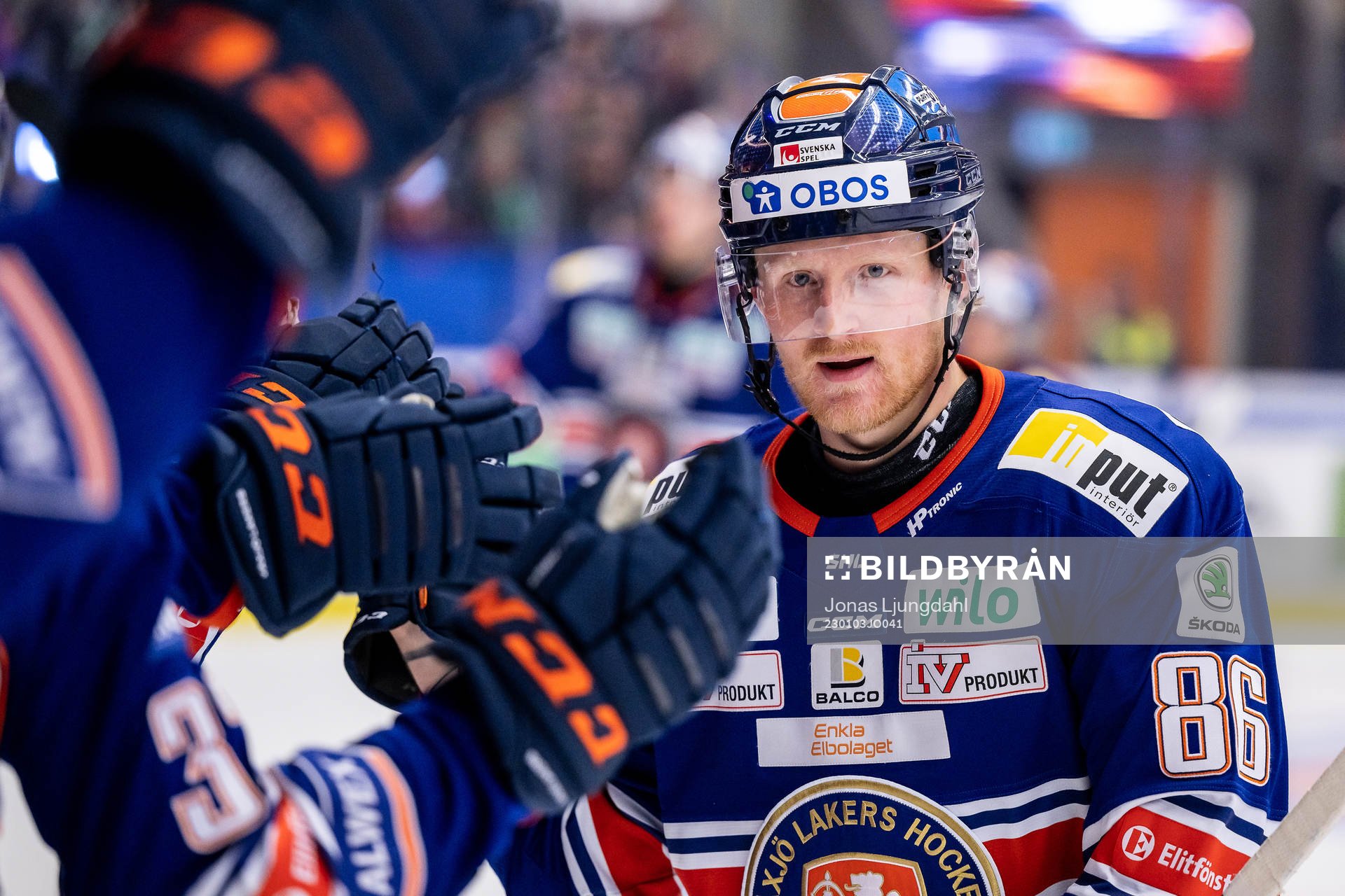 Växjös Joachim Blichfeld jublar