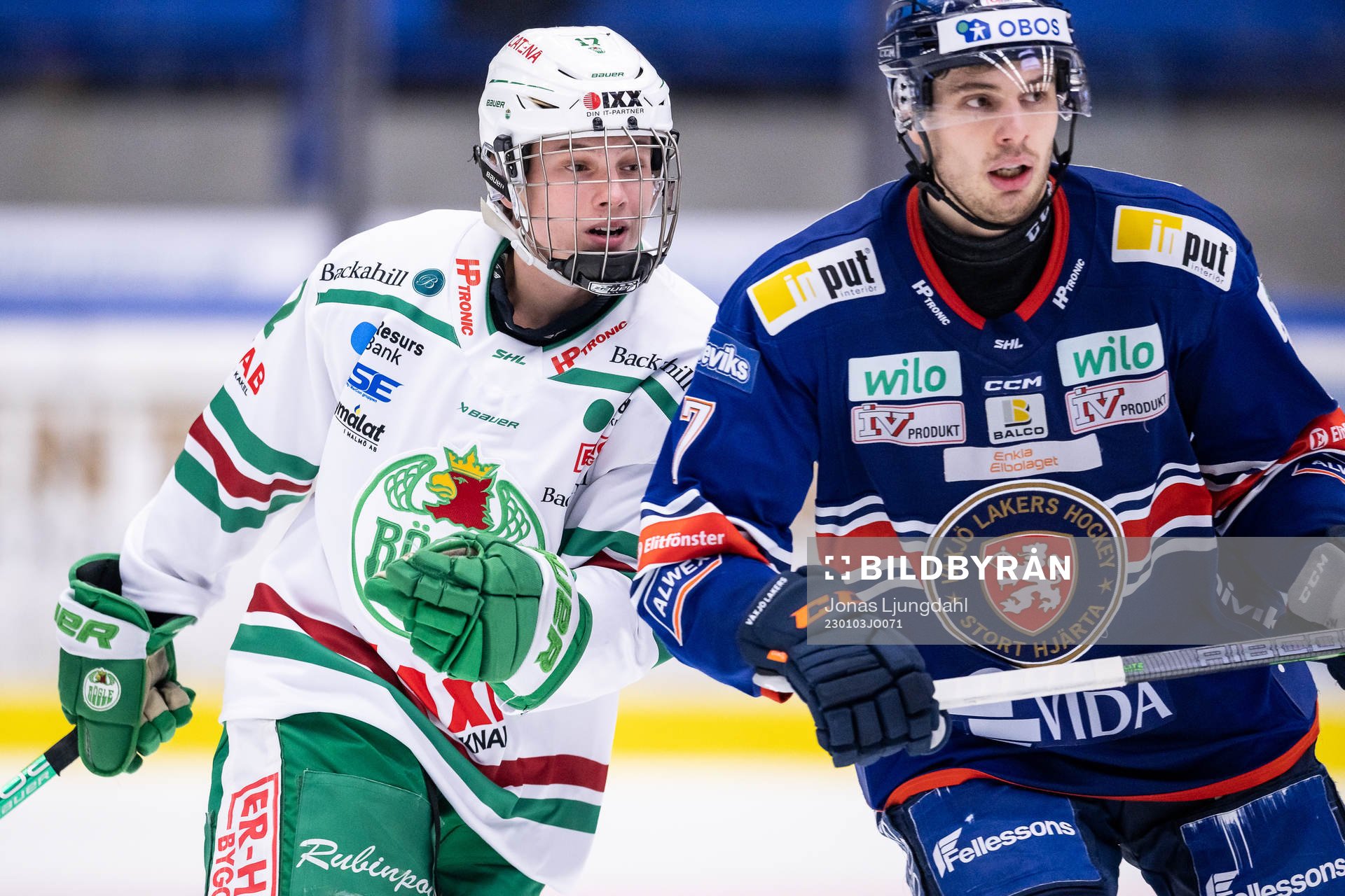 Rögles Felix Nilsson och Växjös Hardy Häman Aktell