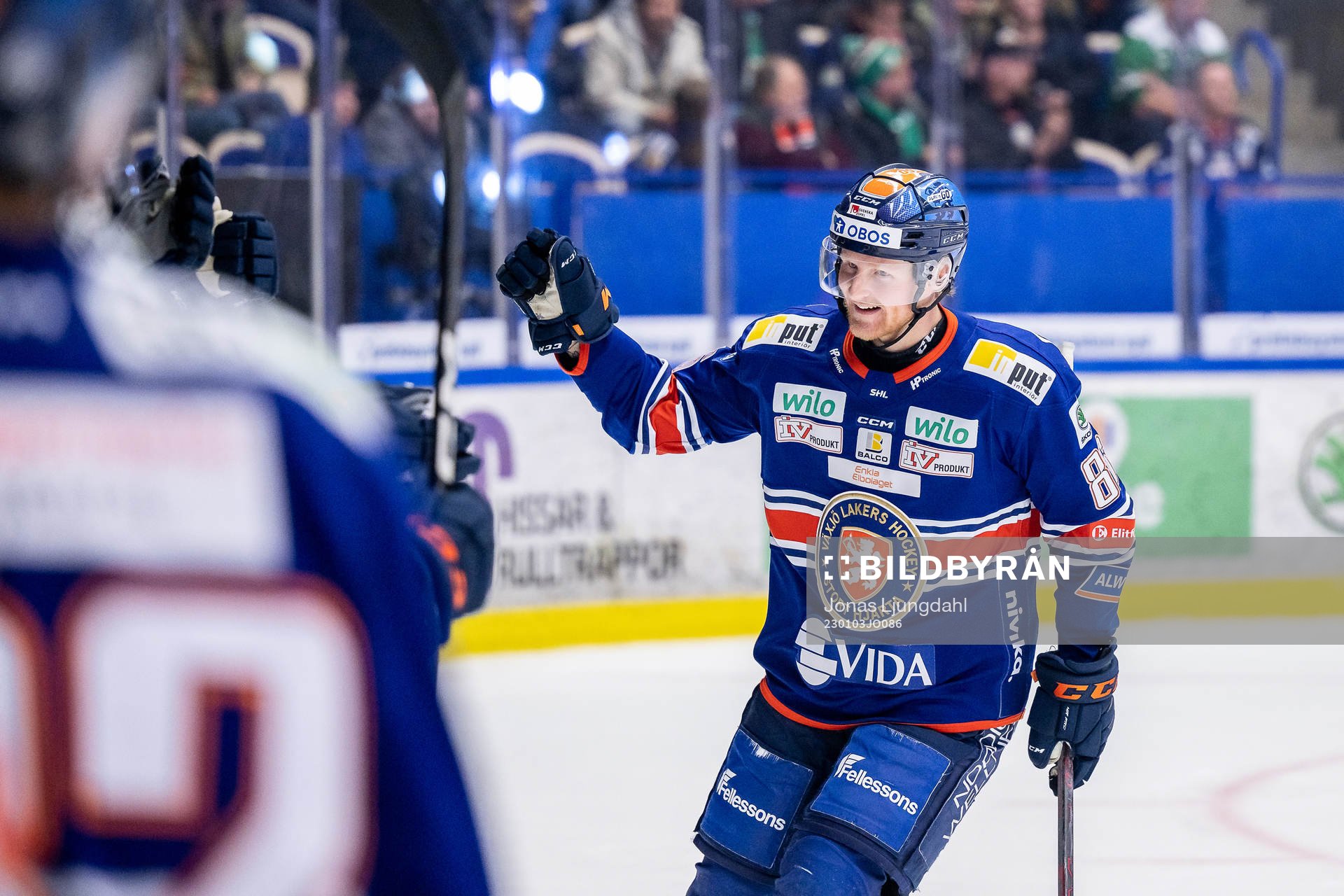 Växjös Joachim Blichfeld jublar