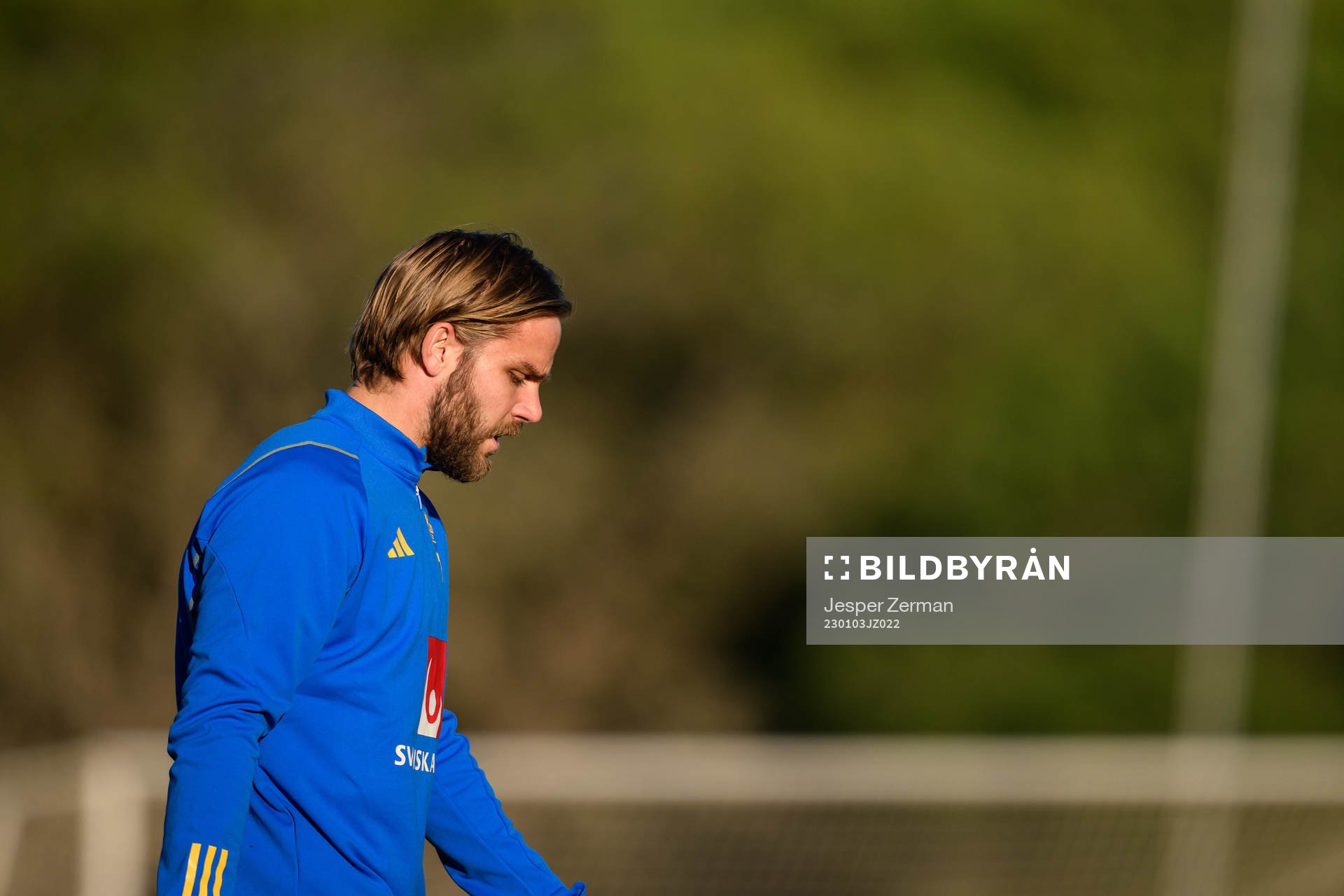 Christoffer Nyman of the Swedish national football team at