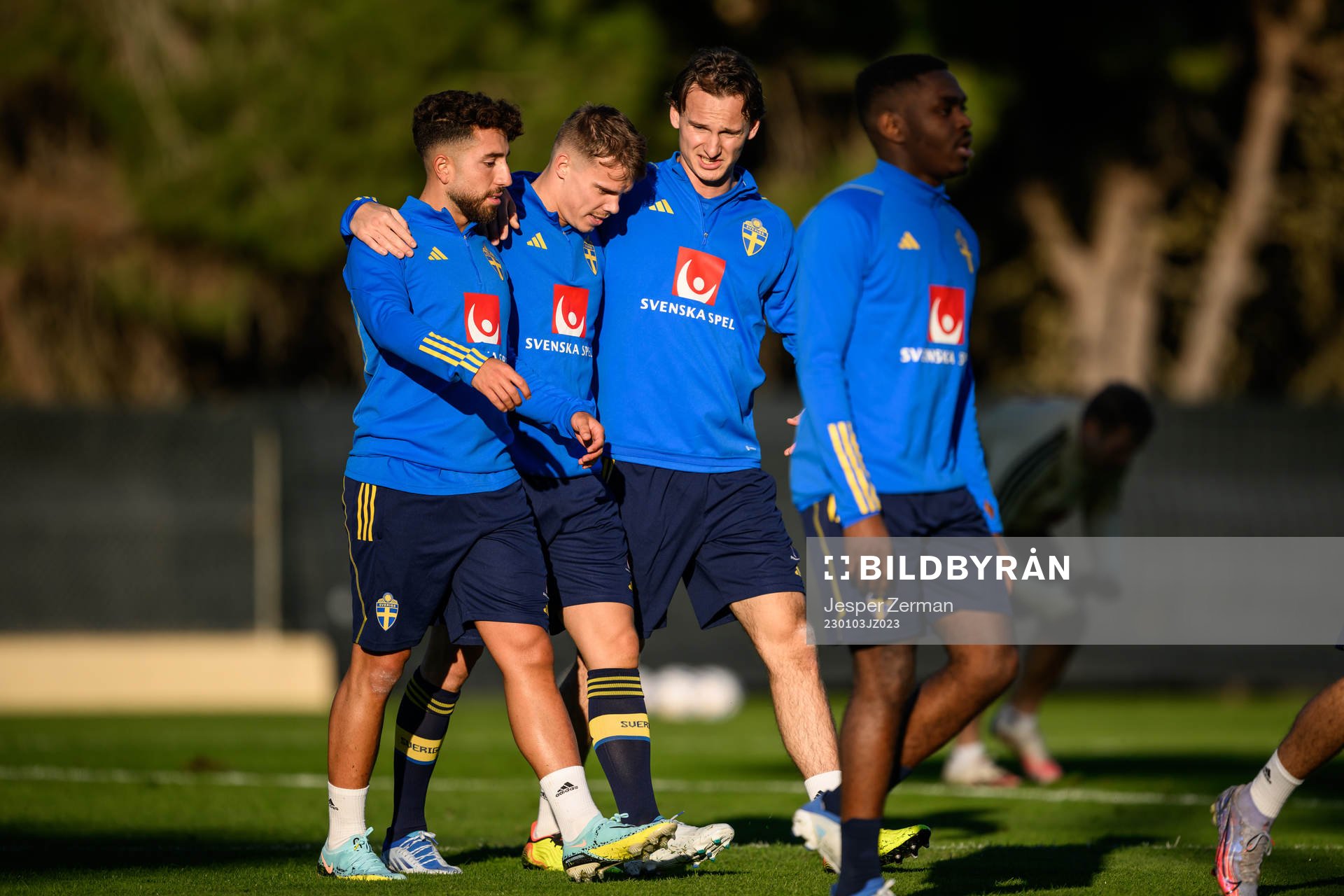 Moustafa Zeidan, Elias Andersson and Hjalmar Ekdal of the