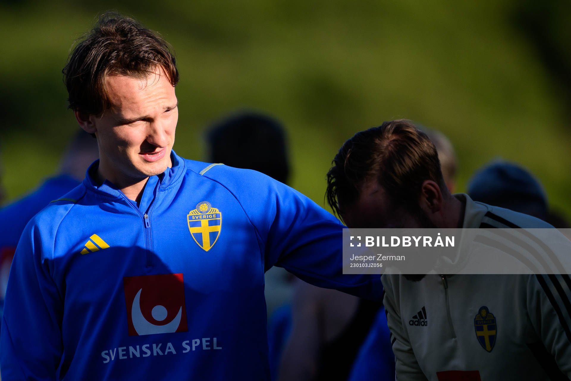 Hjalmar Ekdal of the Swedish national football team at a