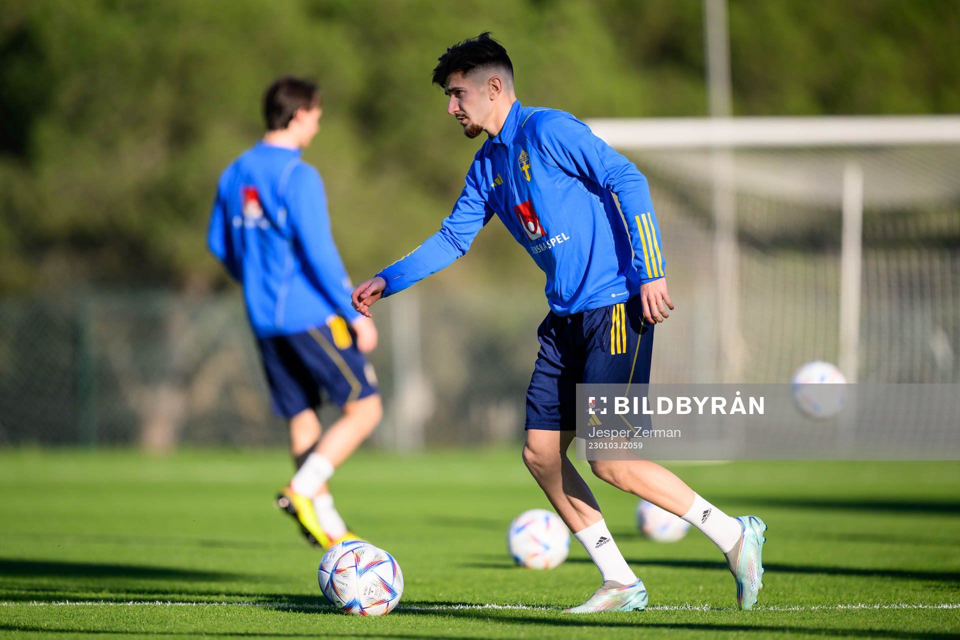Armin Gigovic of the Swedish national football team at a