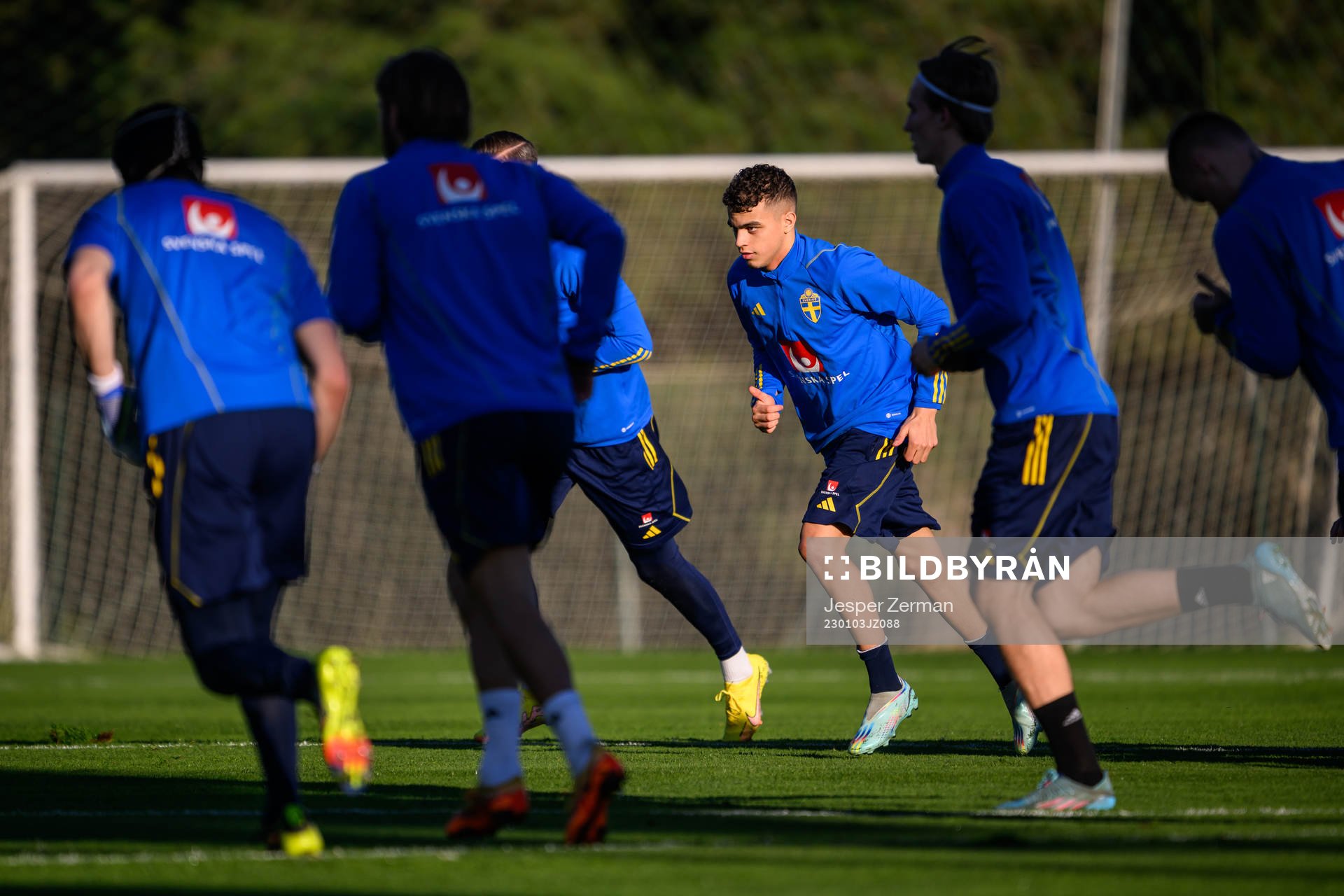 Yasin Ayari of the Swedish national football team at a