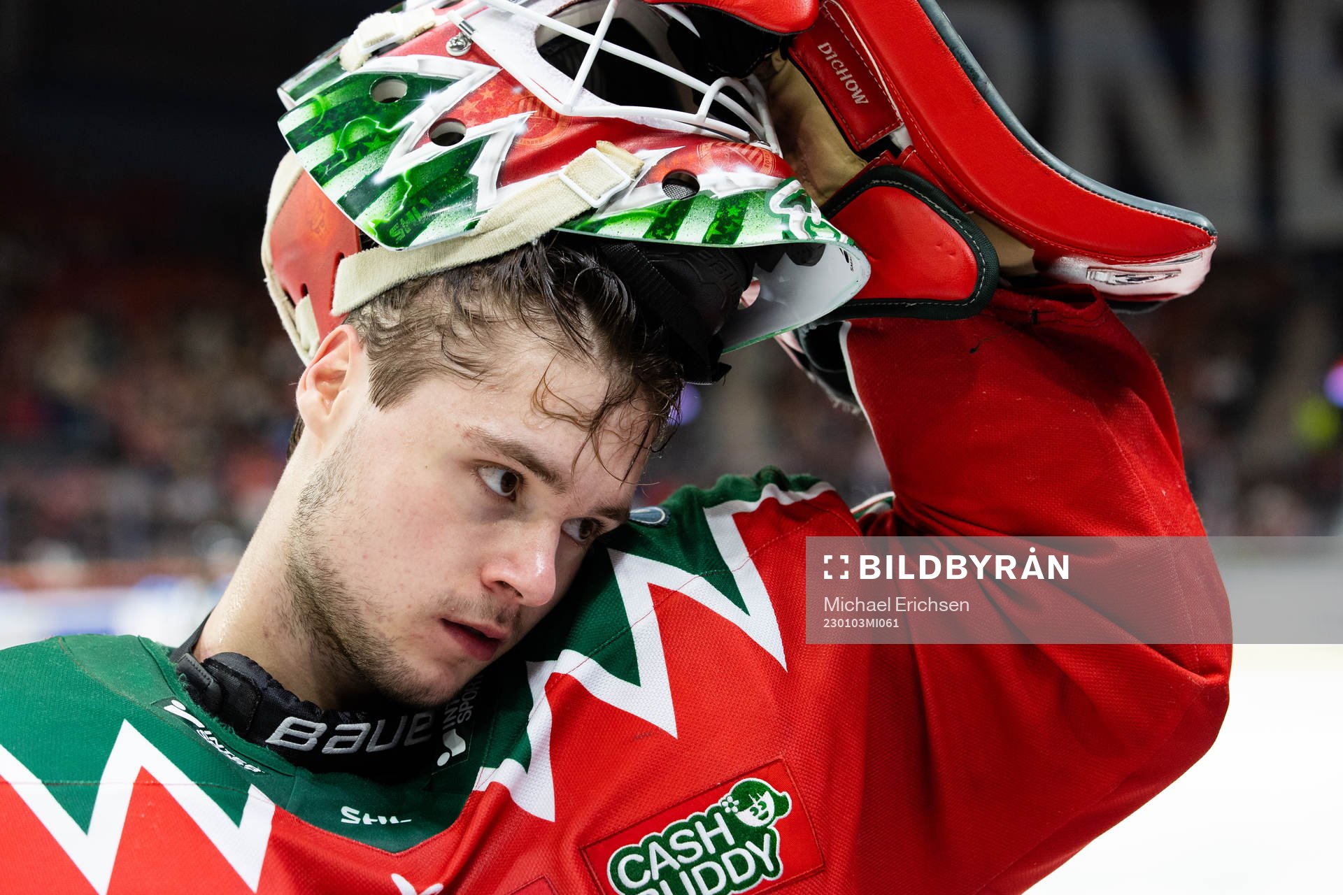 Frölundas målvakt Frederik Dichow