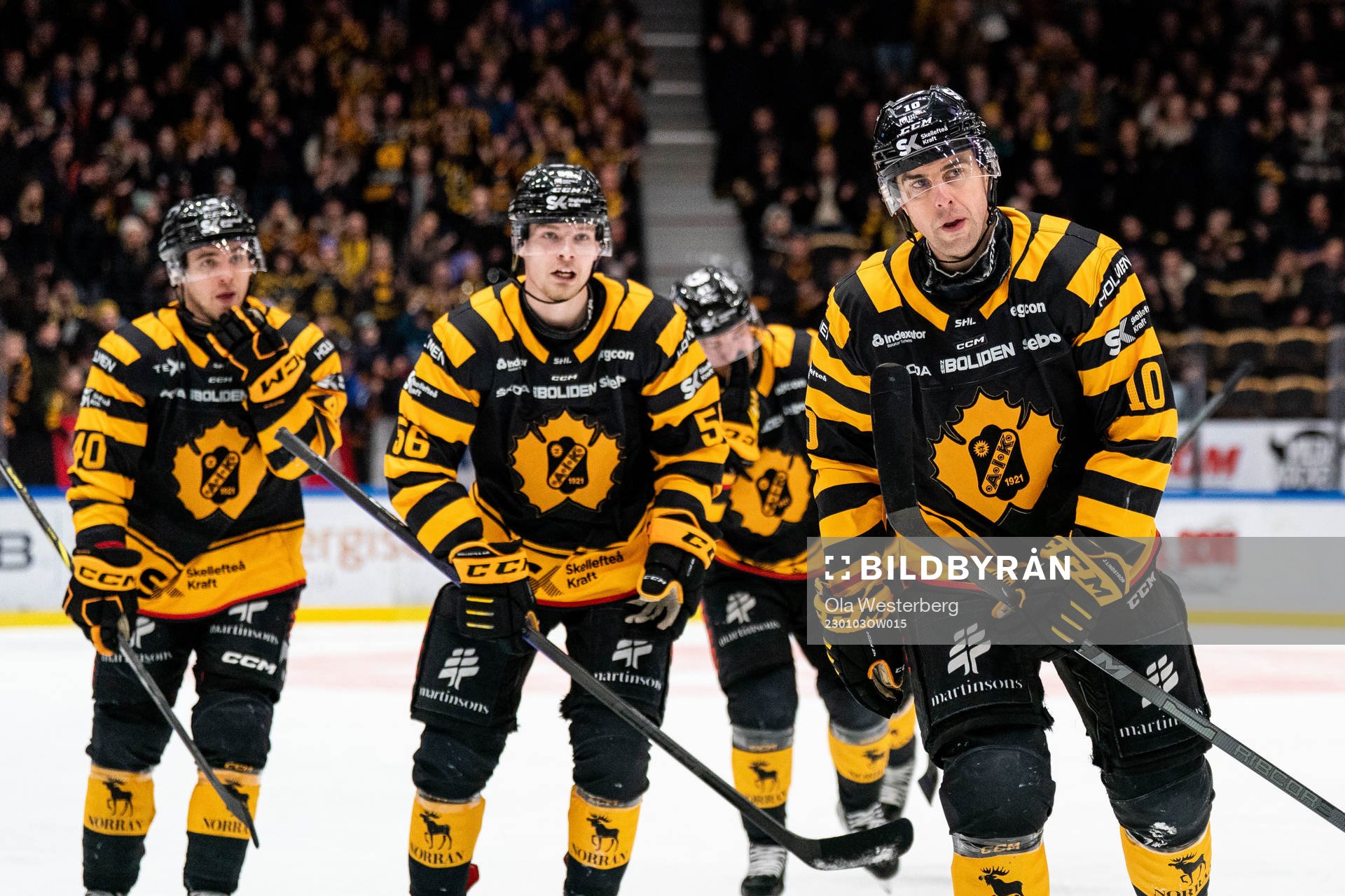 Skellefteås Joakim Lindström jublar