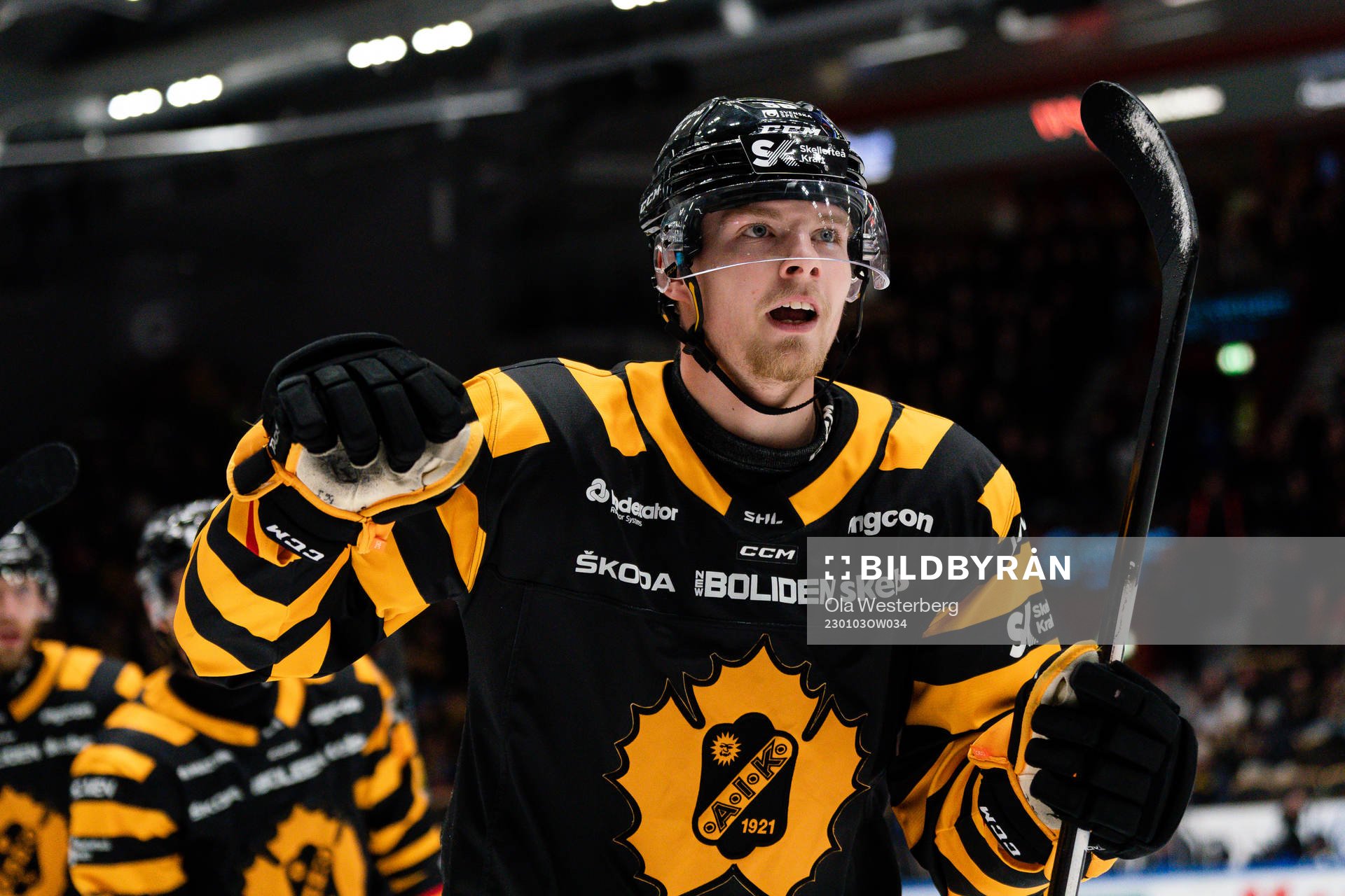 Skellefteås Anton Olsson jublar
