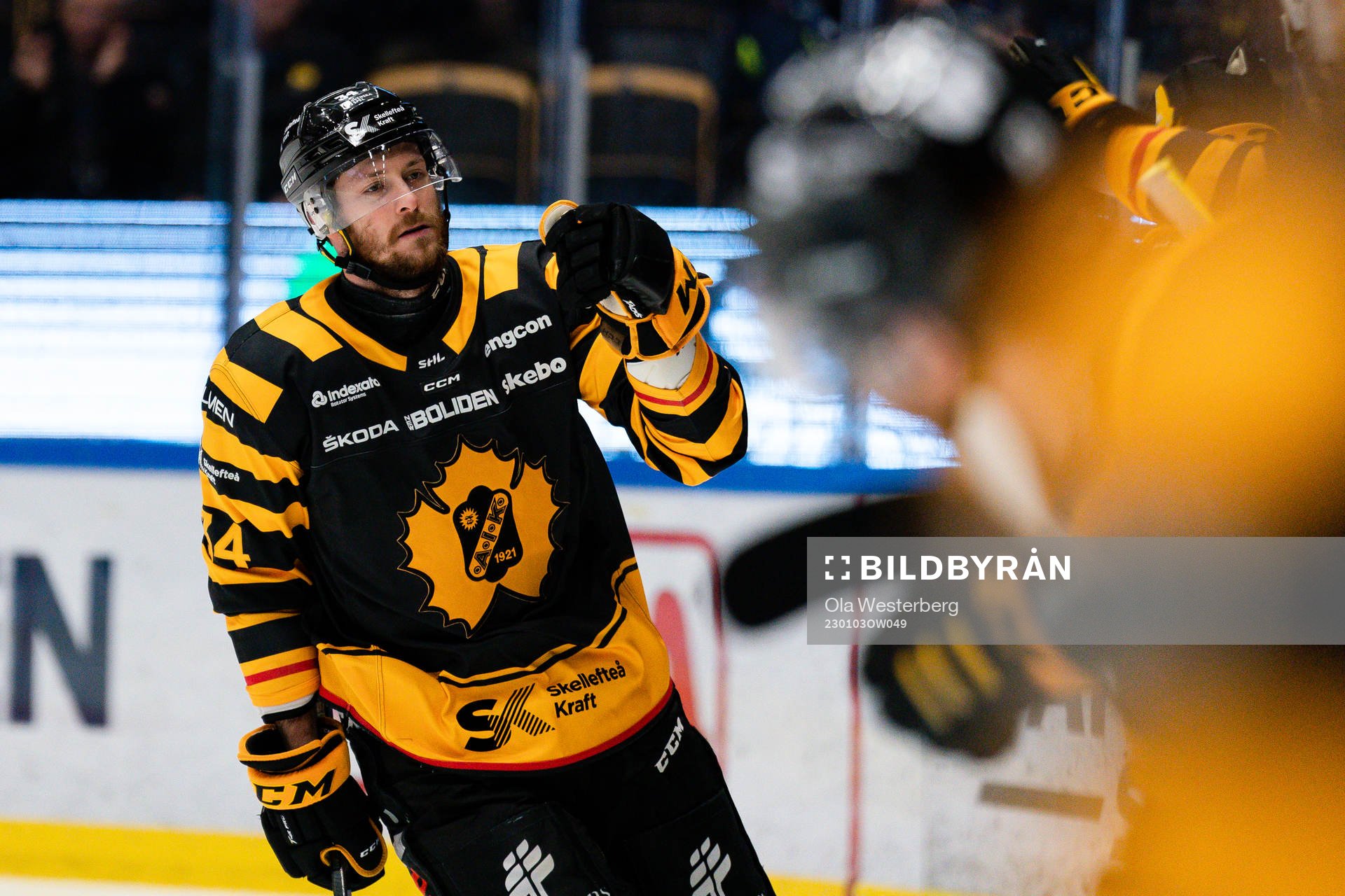 Skellefteås Tom Kühnhackl jublar