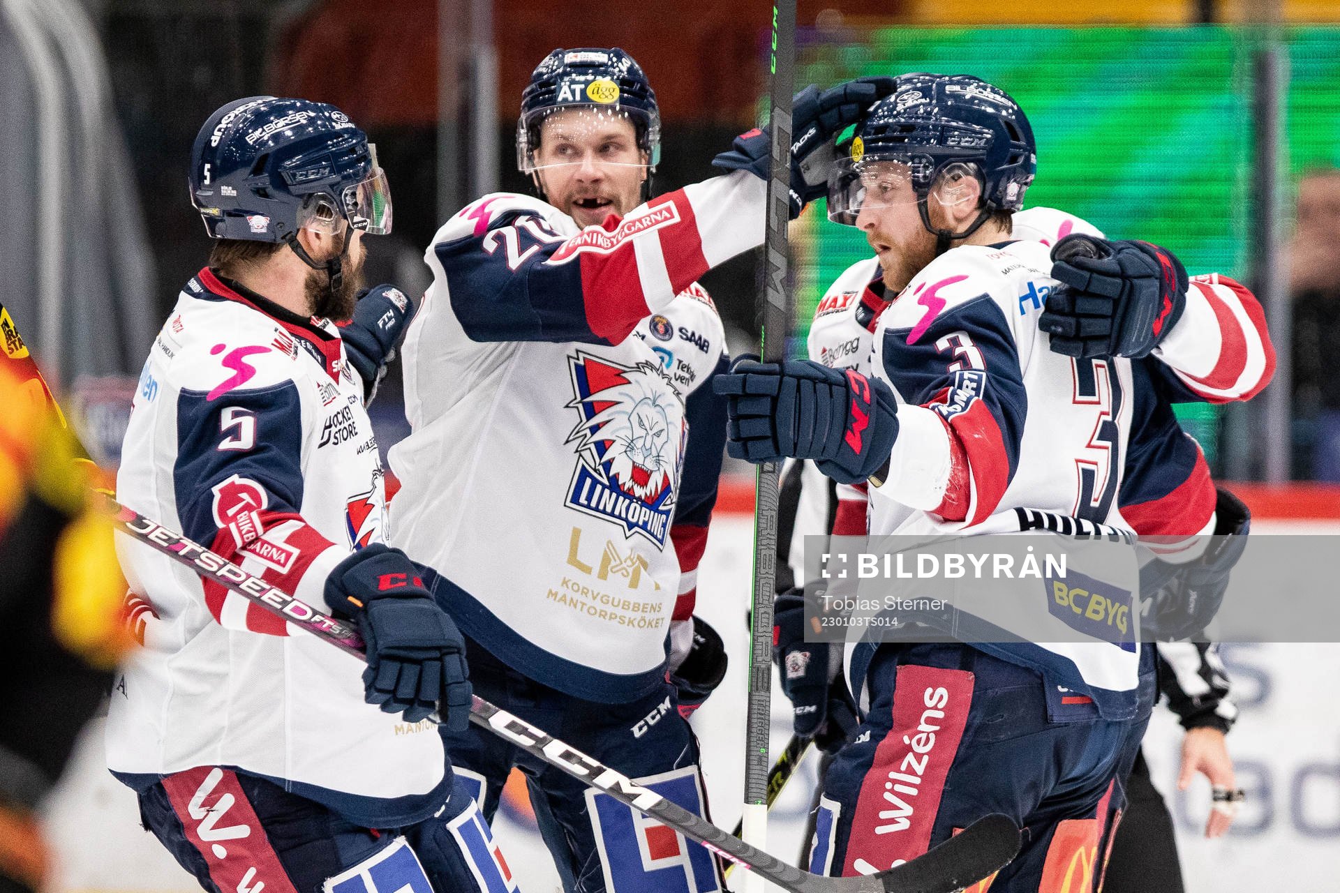 Linköpings Linus Hultström jublar