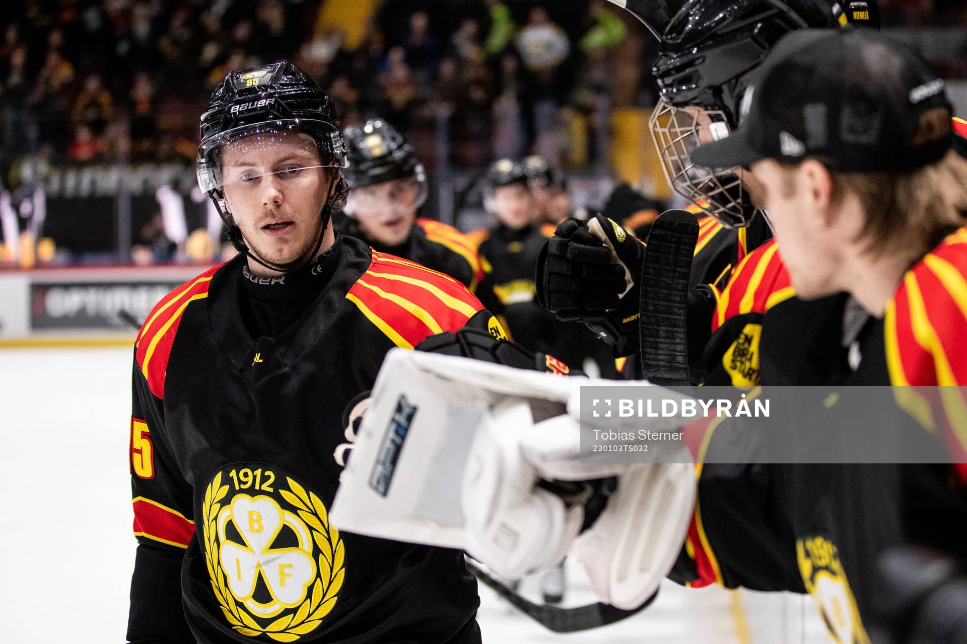 Brynäs Nick Olesen jublar