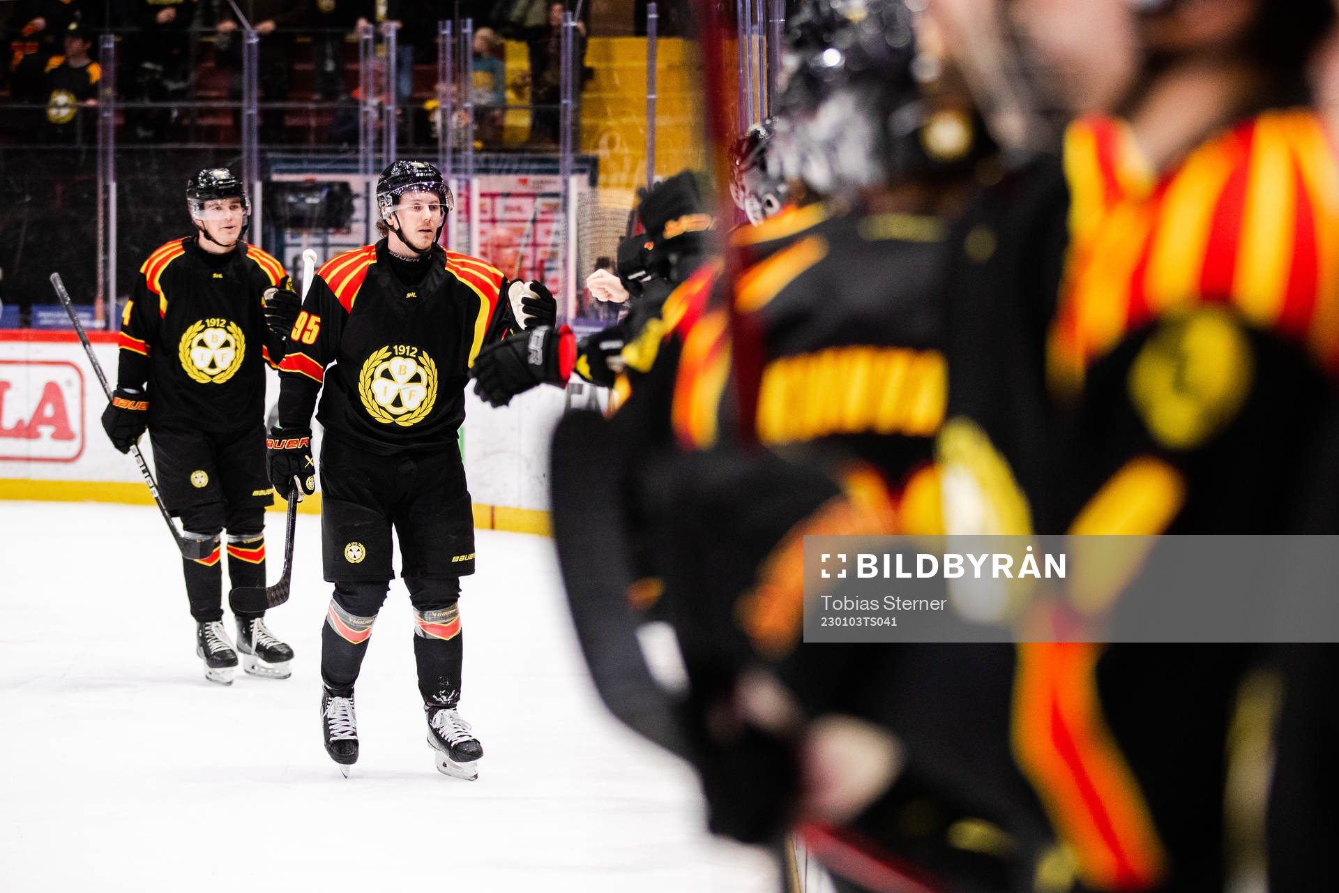 Brynäs Nick Olesen jublar