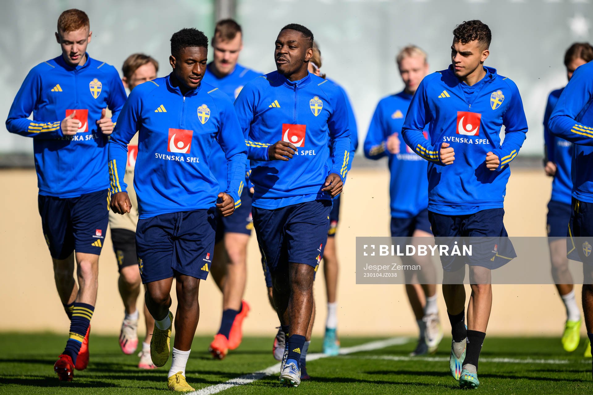 Hugo Larsson, Josafat Mendes, Joel Asoro and Yasin Ayari of