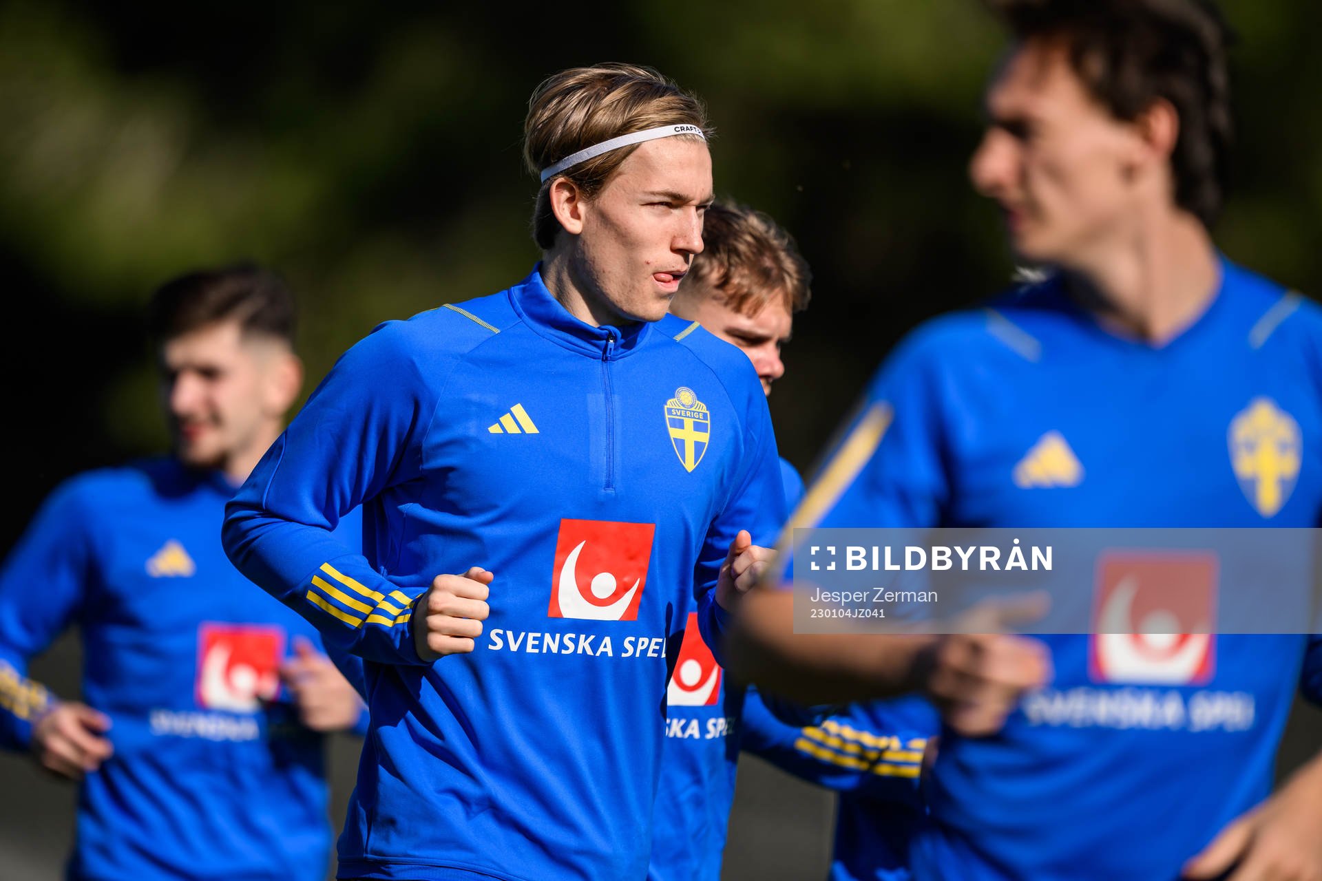 Johan Bångsbo of the Swedish men's football national team