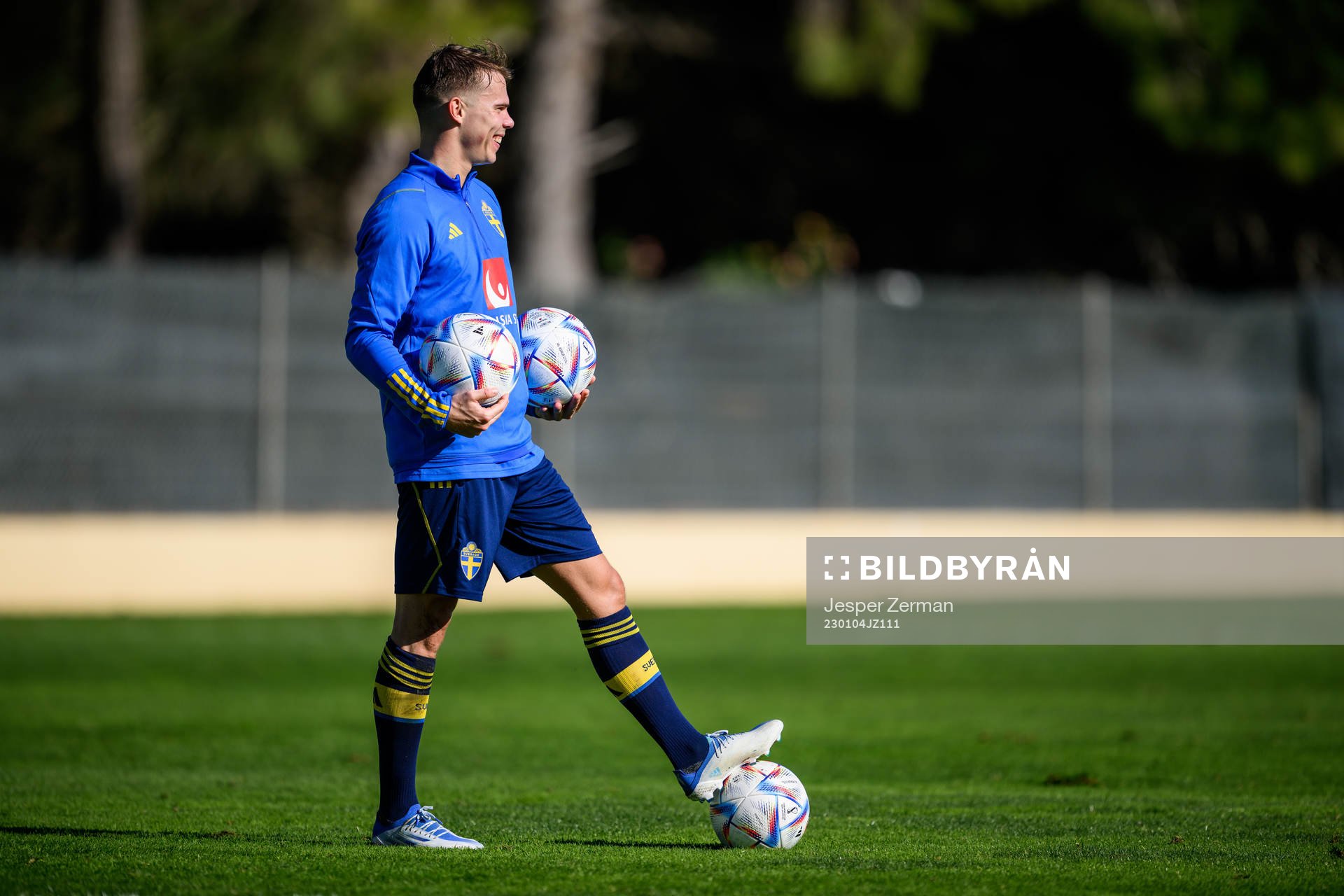 Elias Andersson of the Swedish men's football national team