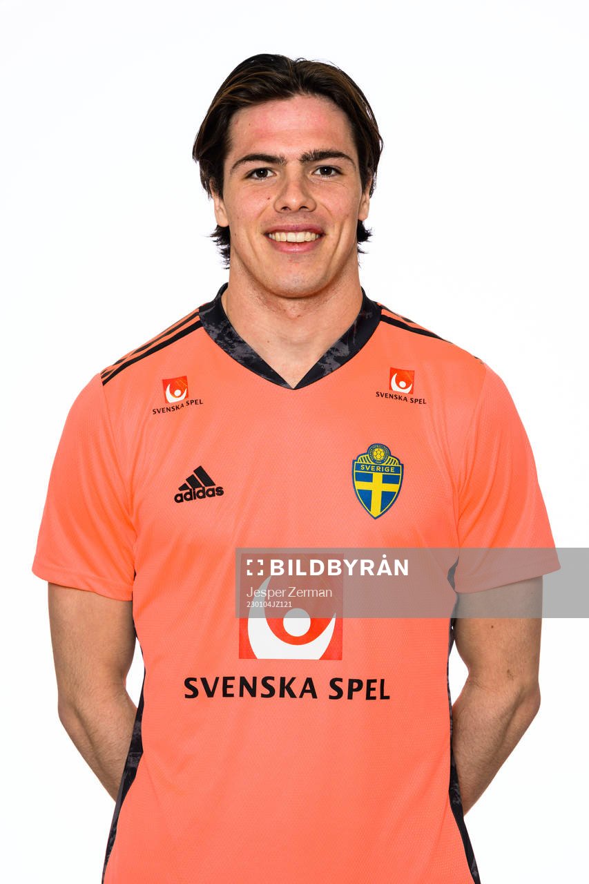 goalkeeper Jacob Widell Zetterström of the Swedish men's